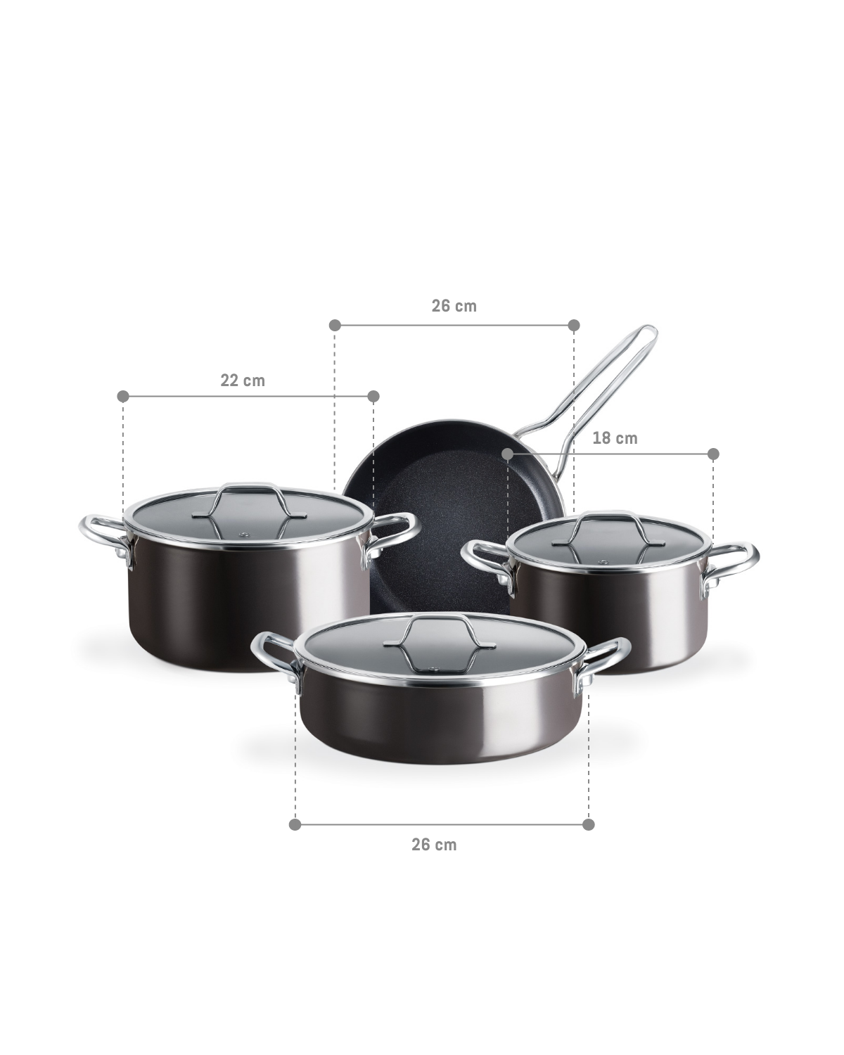 Titanium Enamelled Cookware Set - Madame Coco JO