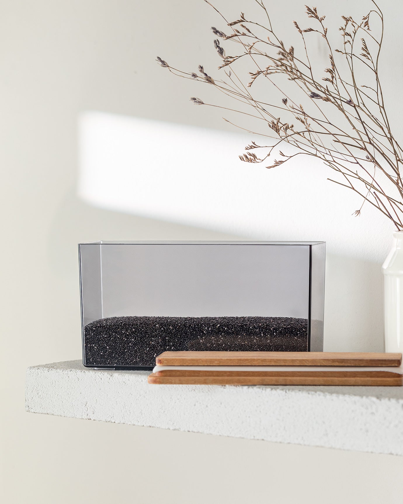 Storage Box With Wooden Lid 1200ml - Madame Coco JO