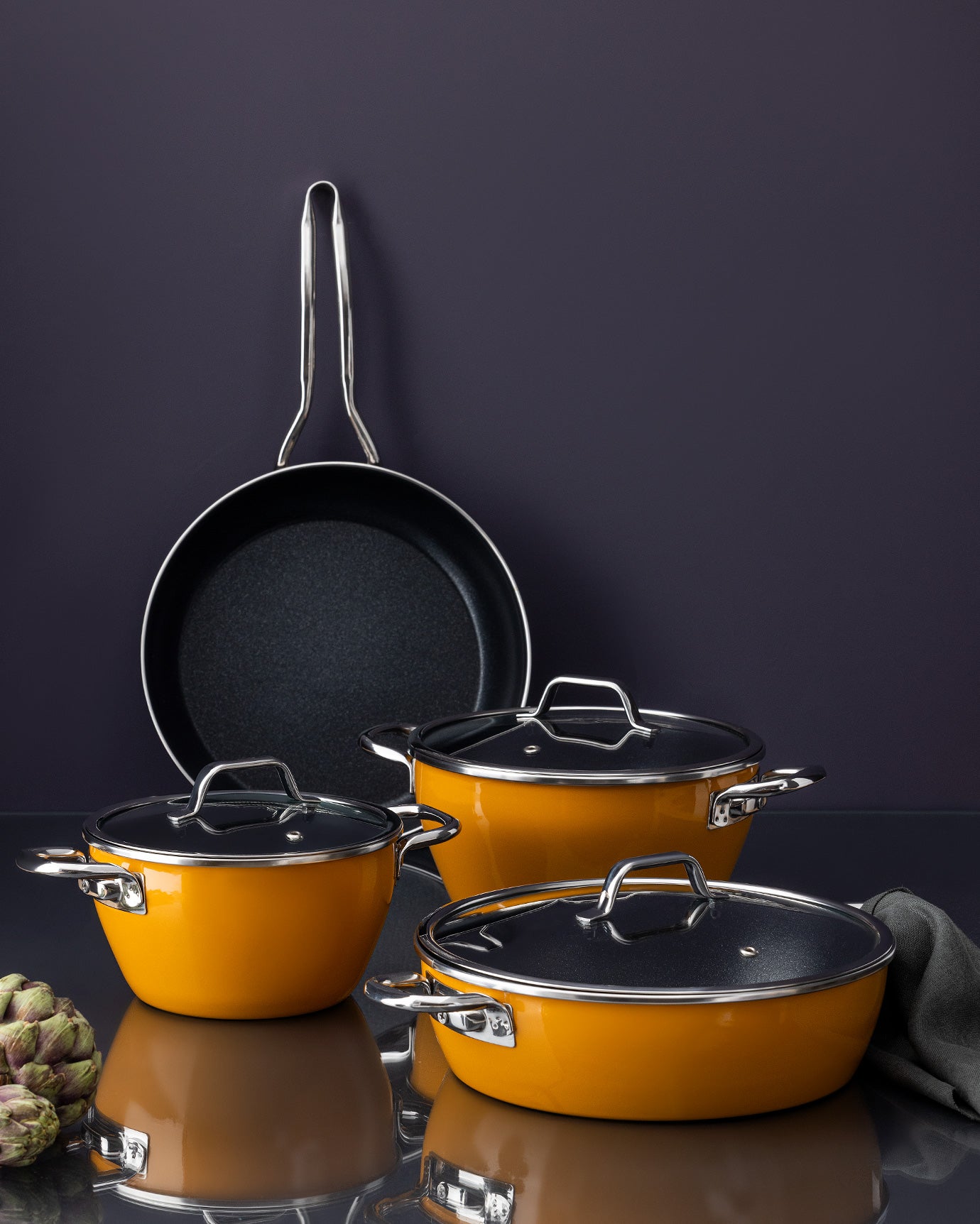 Titanium Enamelled Cookware Set - Madame Coco JO