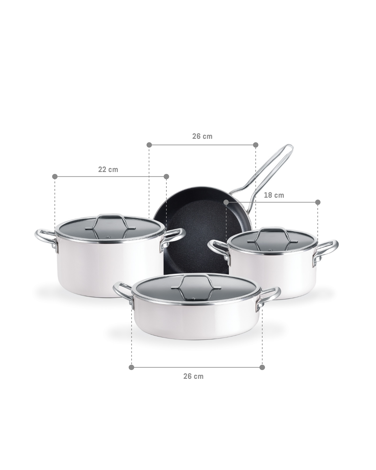 Titanium Enamelled Cookware Set - Madame Coco JO