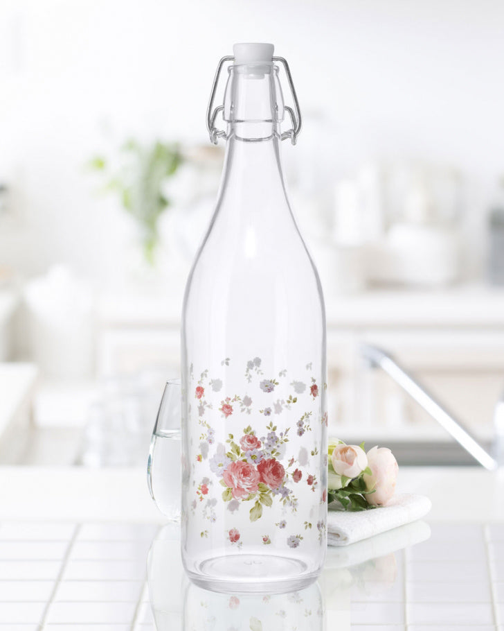 Alicia Glass Water Bottle - 1lt - Madame Coco JO
