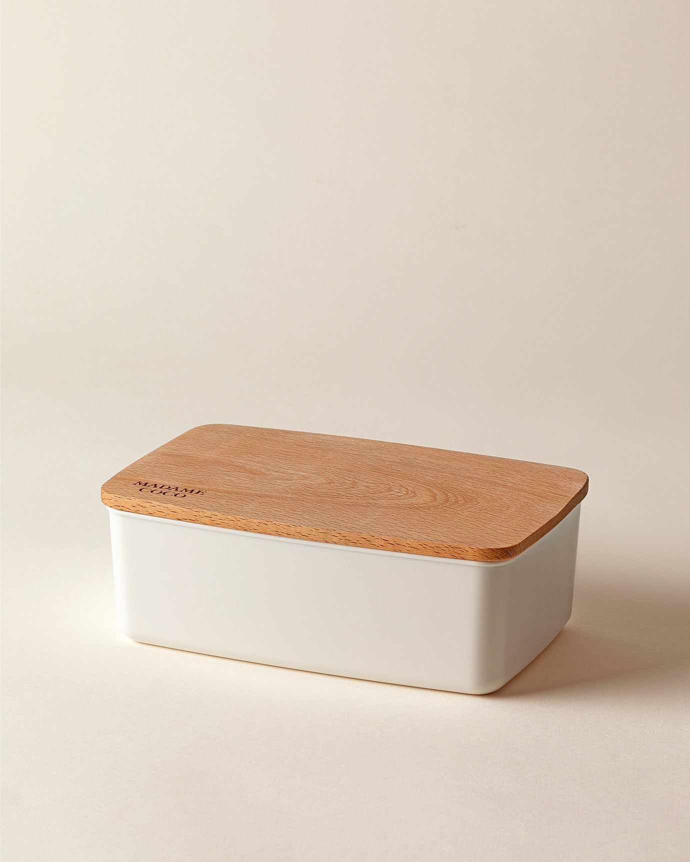 Storage Box With Wooden Lid 750ml - Madame Coco JO