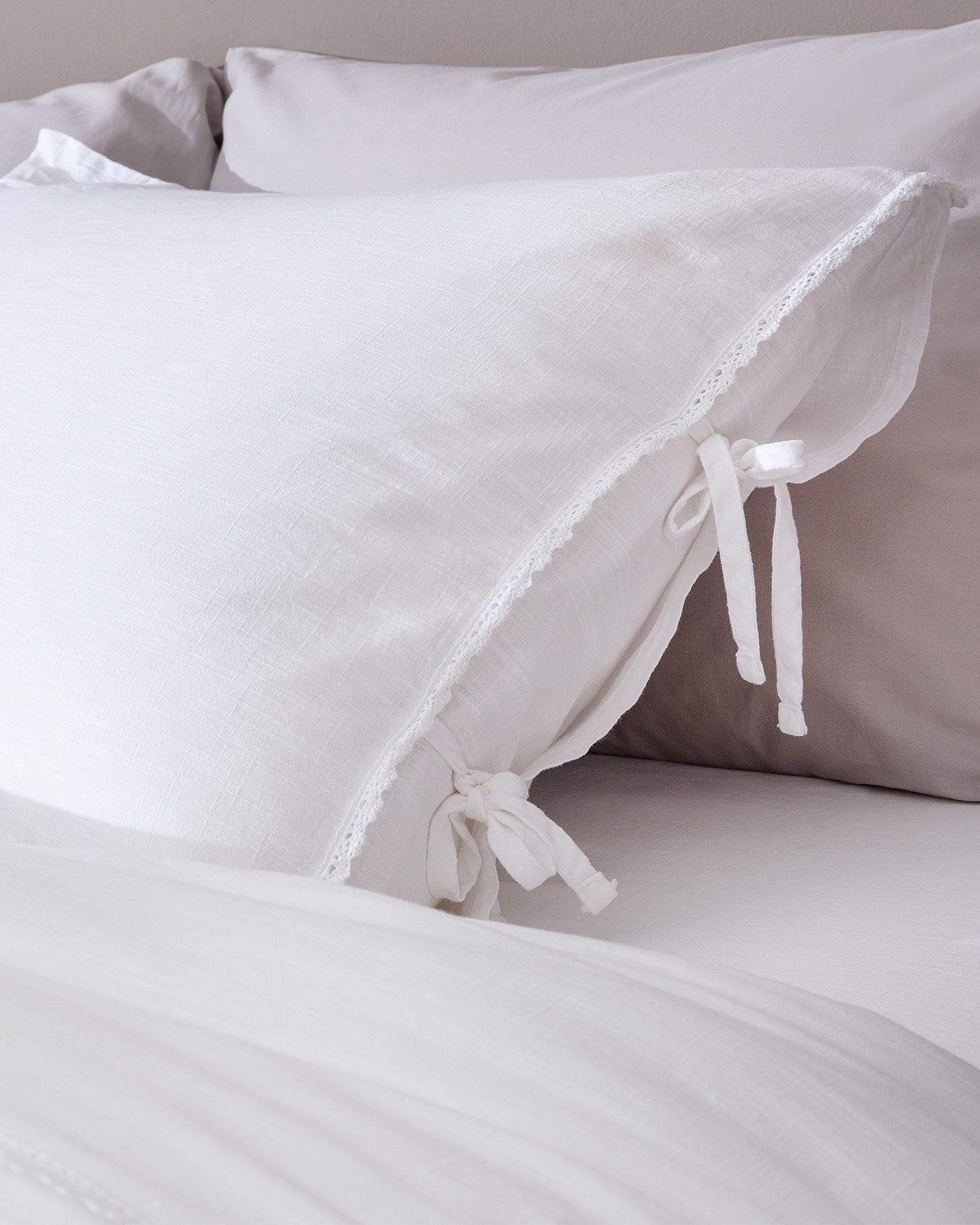 Tracey Family Size Linen Look Washed Duvet Cover Set - Madame Coco JO