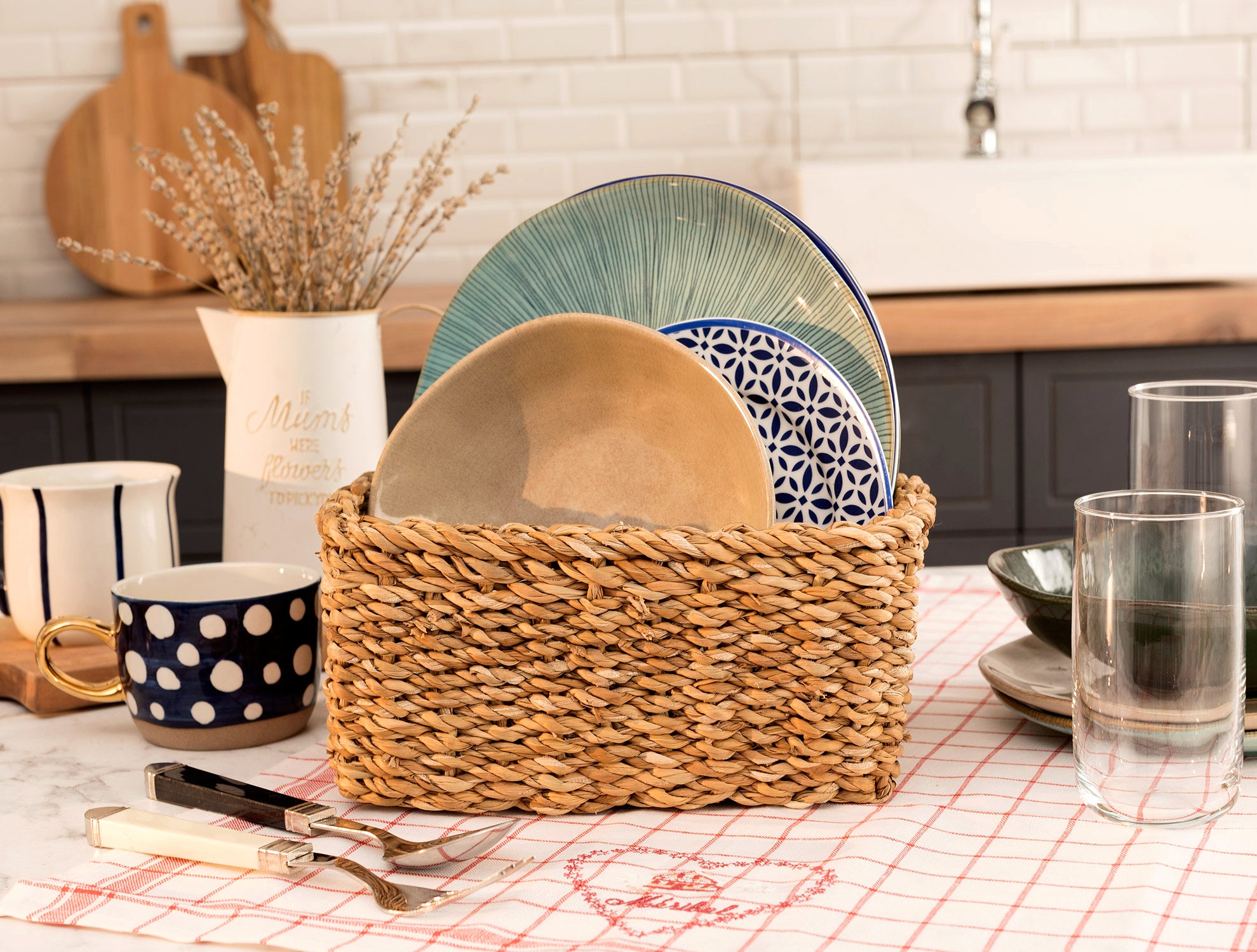 Moni Large Wicker Basket - Madame Coco JO