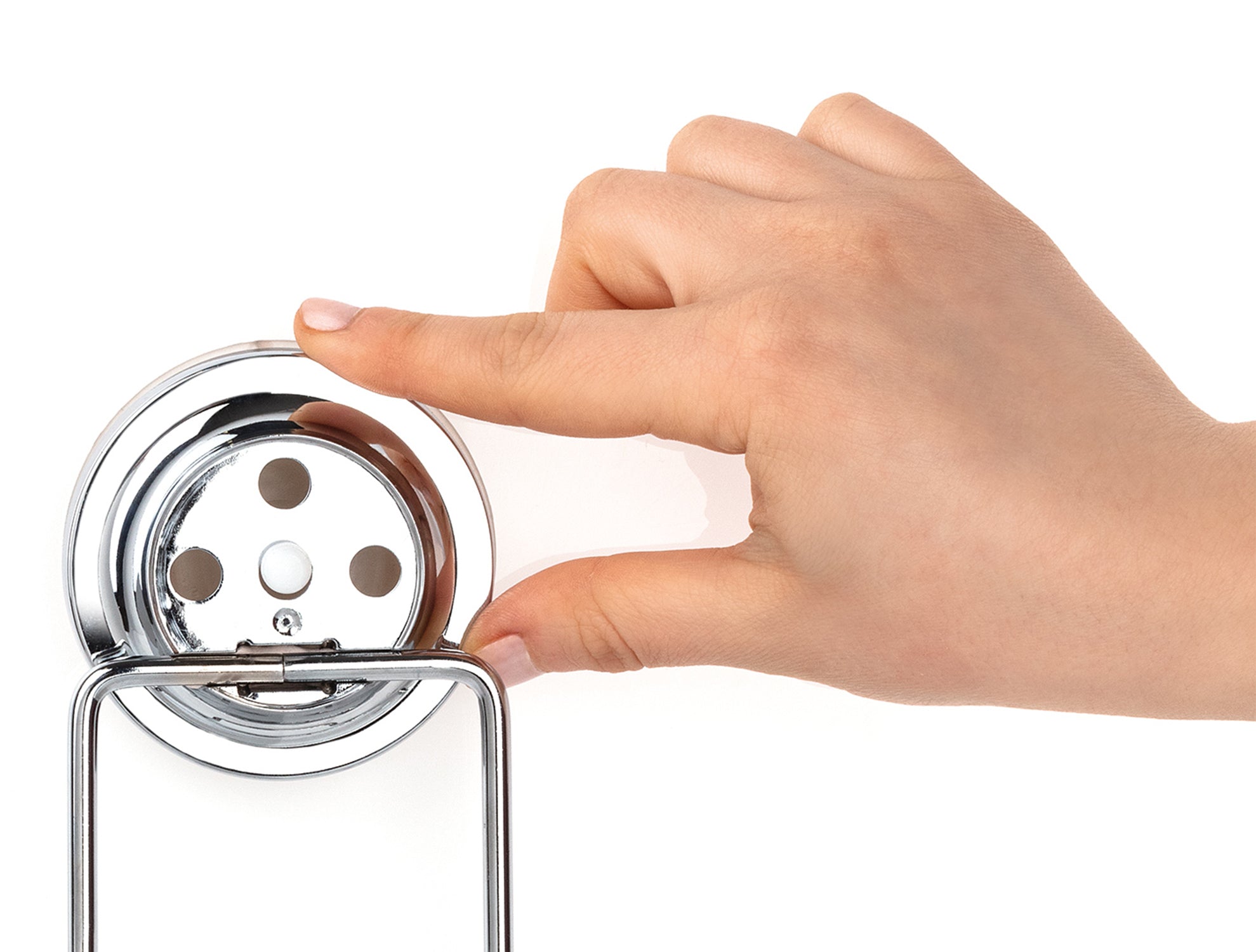 Norme Chrome Vacuum Toothbrush Holder - Madame Coco JO