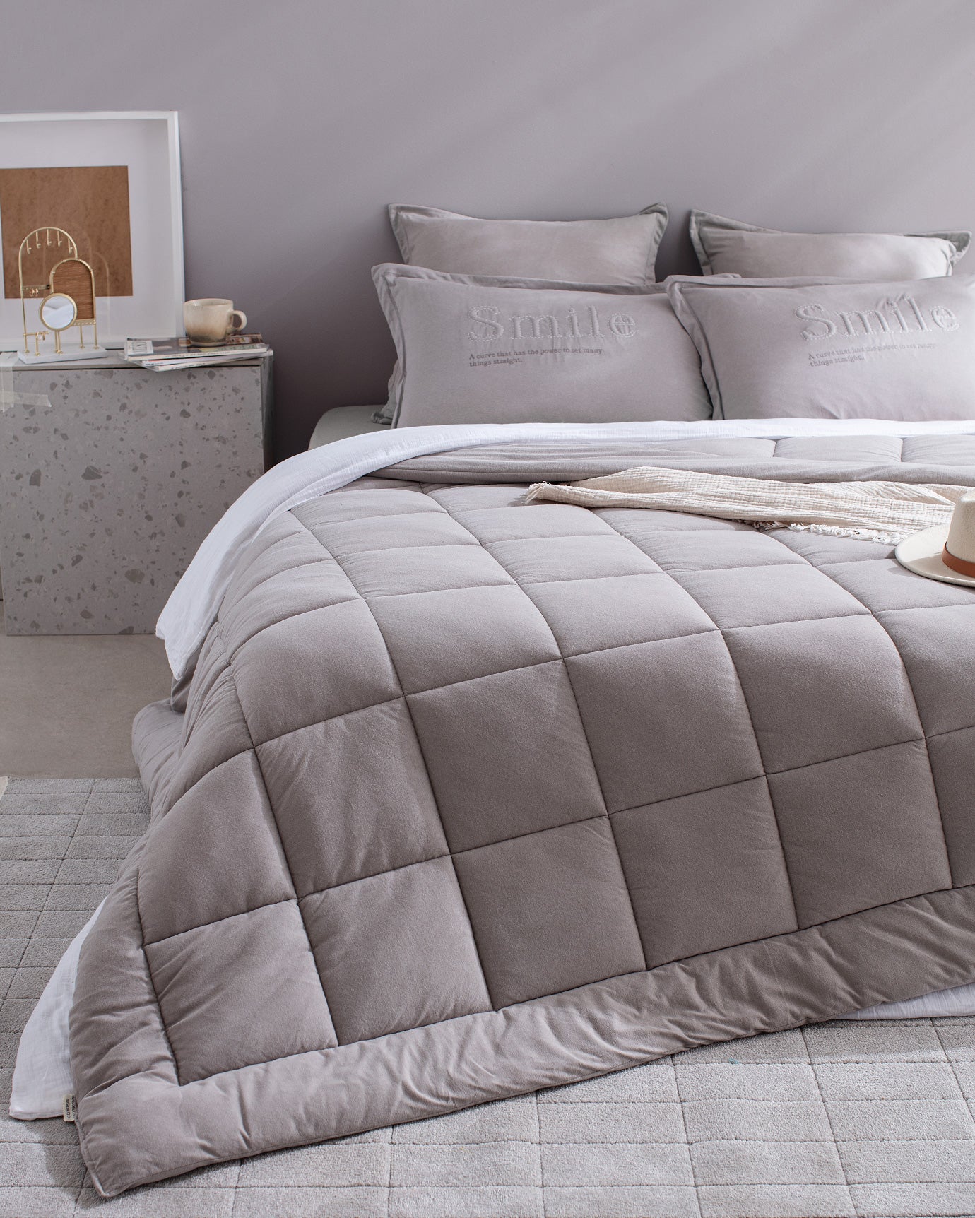 Cassis Cotton Comforter Set - Madame Coco JO