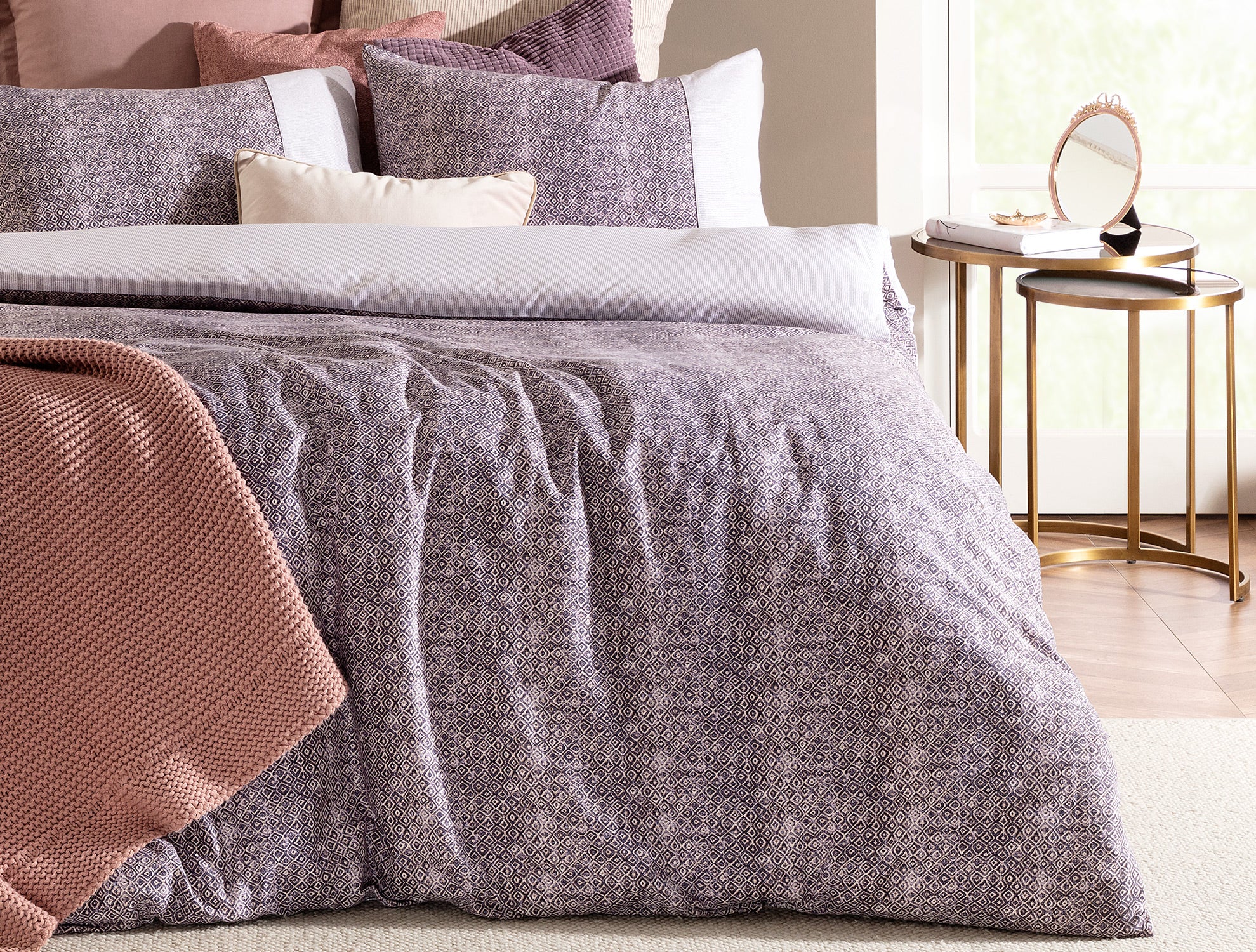 Diane Duvet Cover Set - Coco Crep Patterned - Madame Coco JO