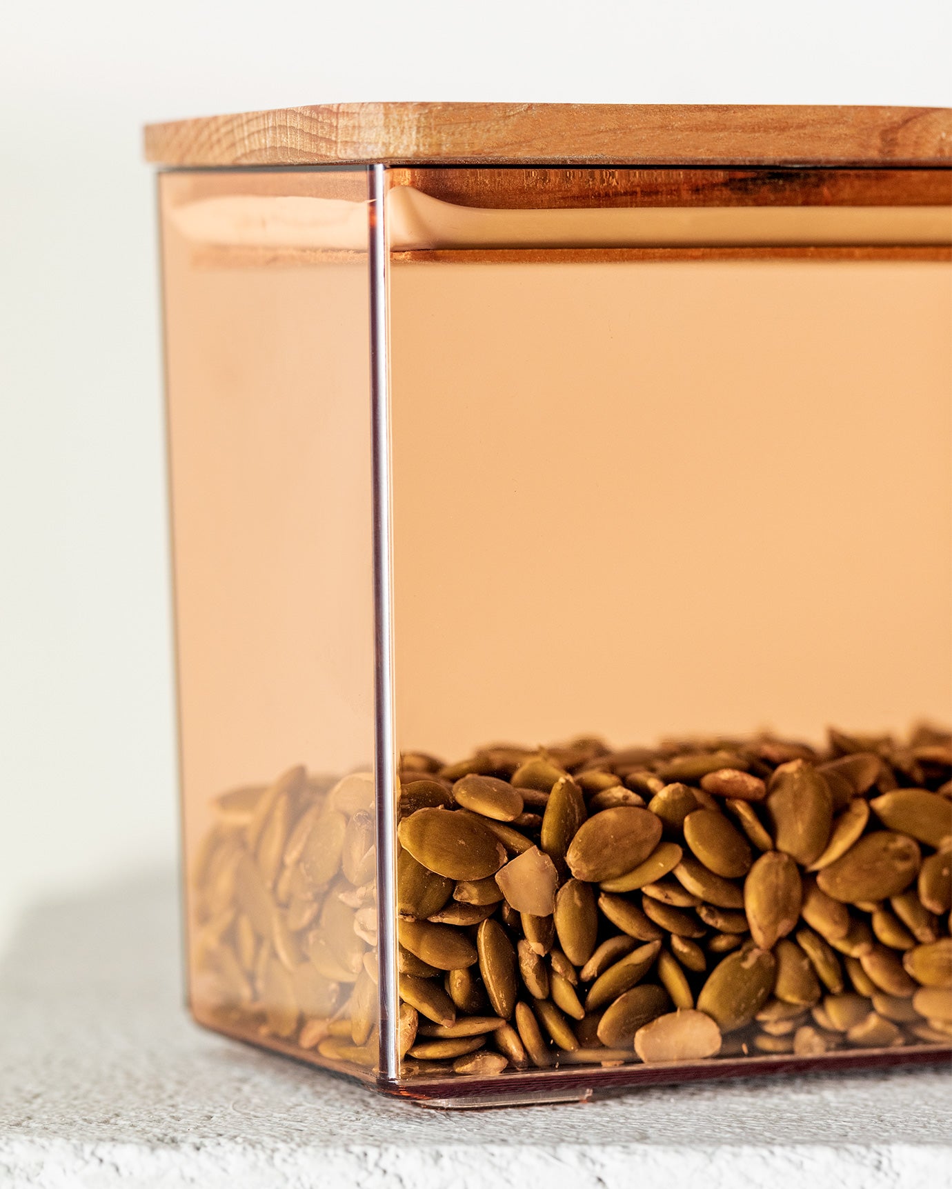 Storage Box With Wooden Lid 1200ml - Madame Coco JO