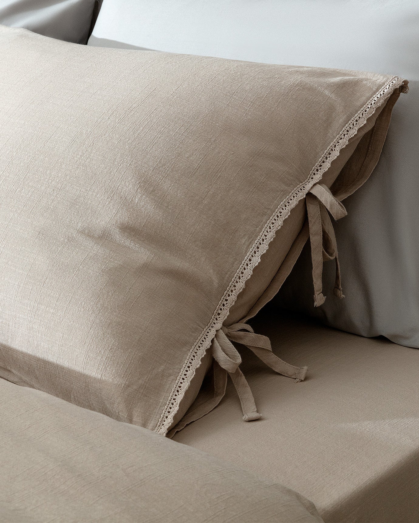 Tracey King Size Linen Look Washed Duvet Cover Set - Madame Coco JO