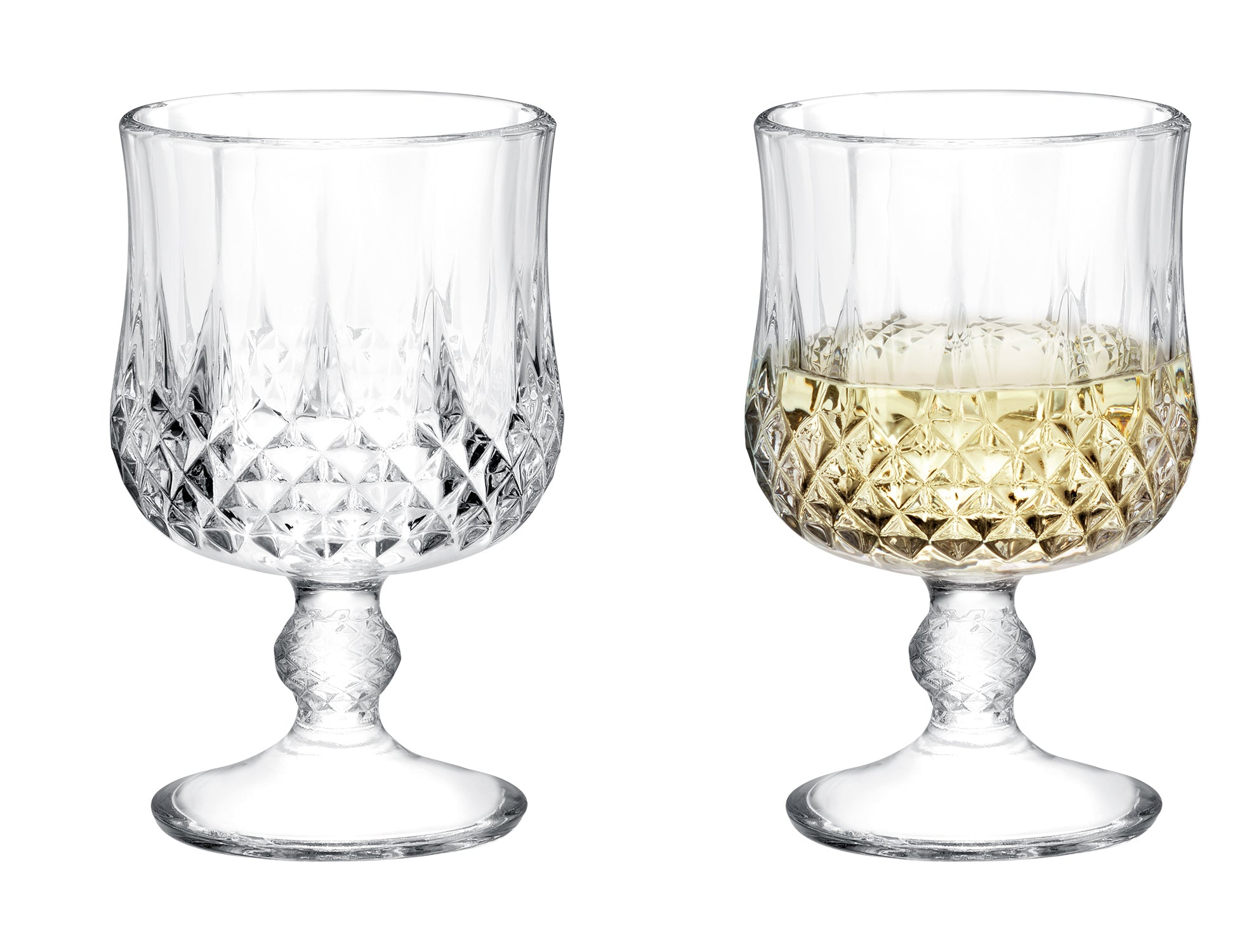 Audrey 4-piece Short Wine Glass Set - Madame Coco JO
