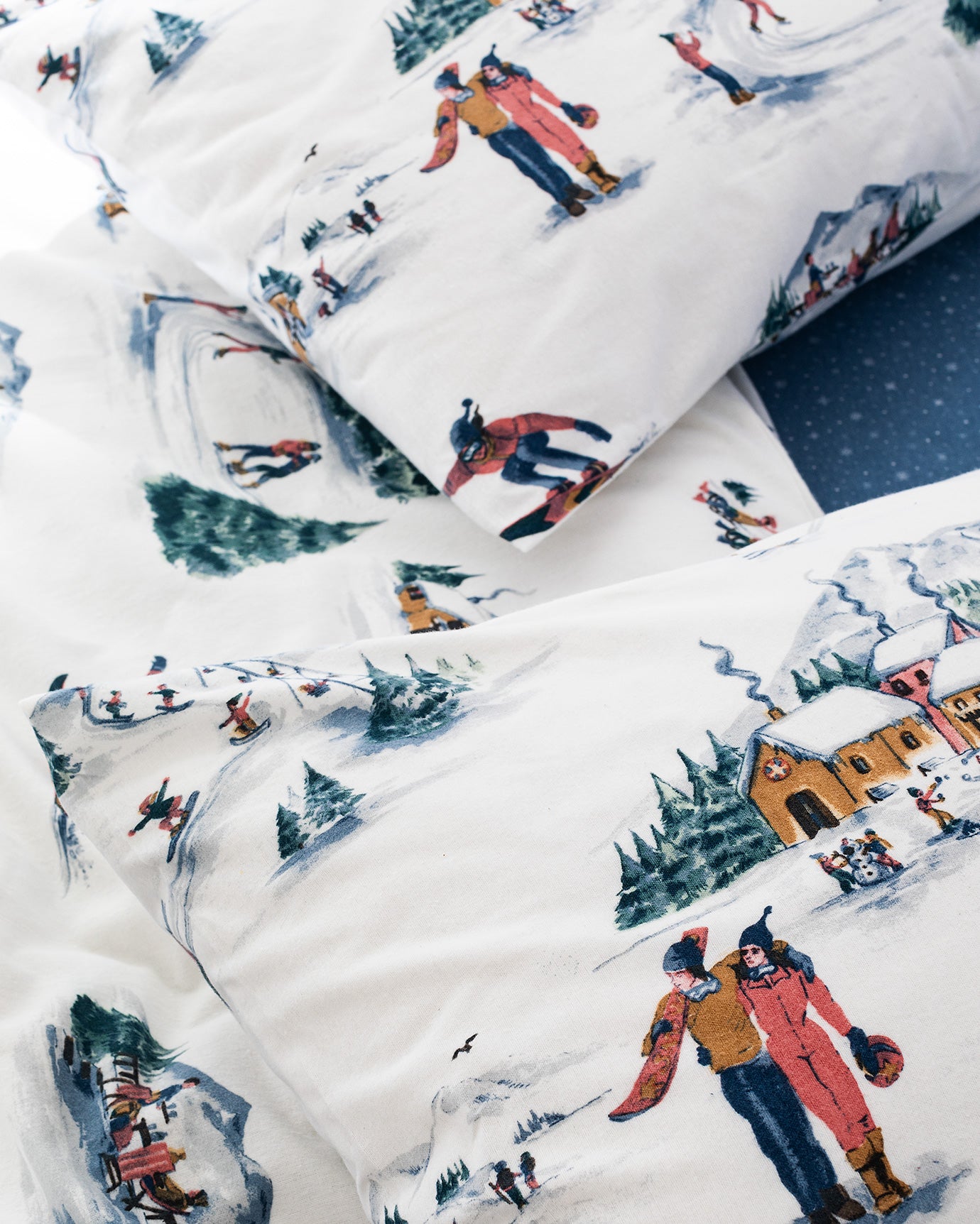 Boone Super King Flannel Duvet Cover Set - Madame Coco JO