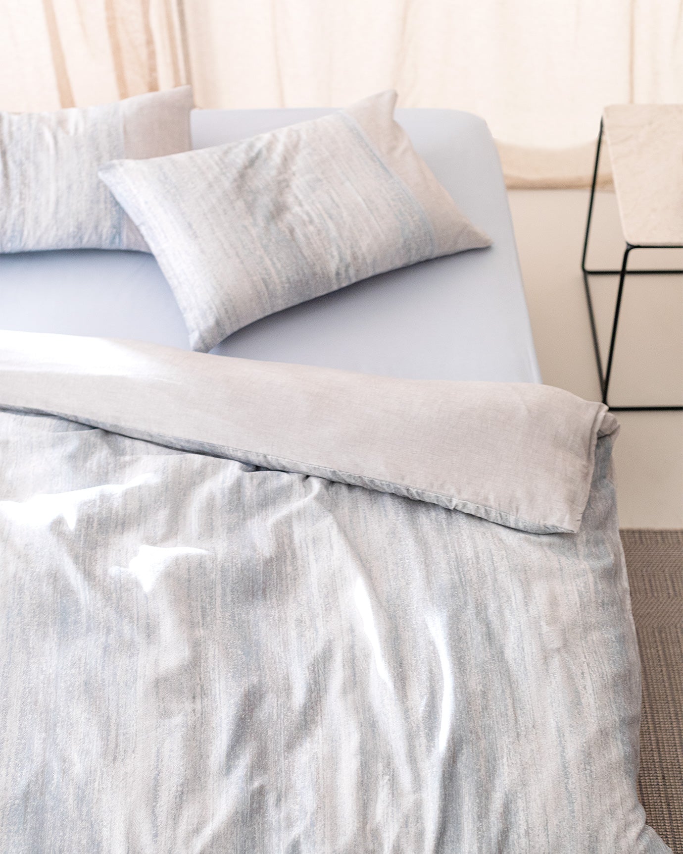 Sarthe Duvet Cover Set -coco Crep Patterned - Madame Coco JO