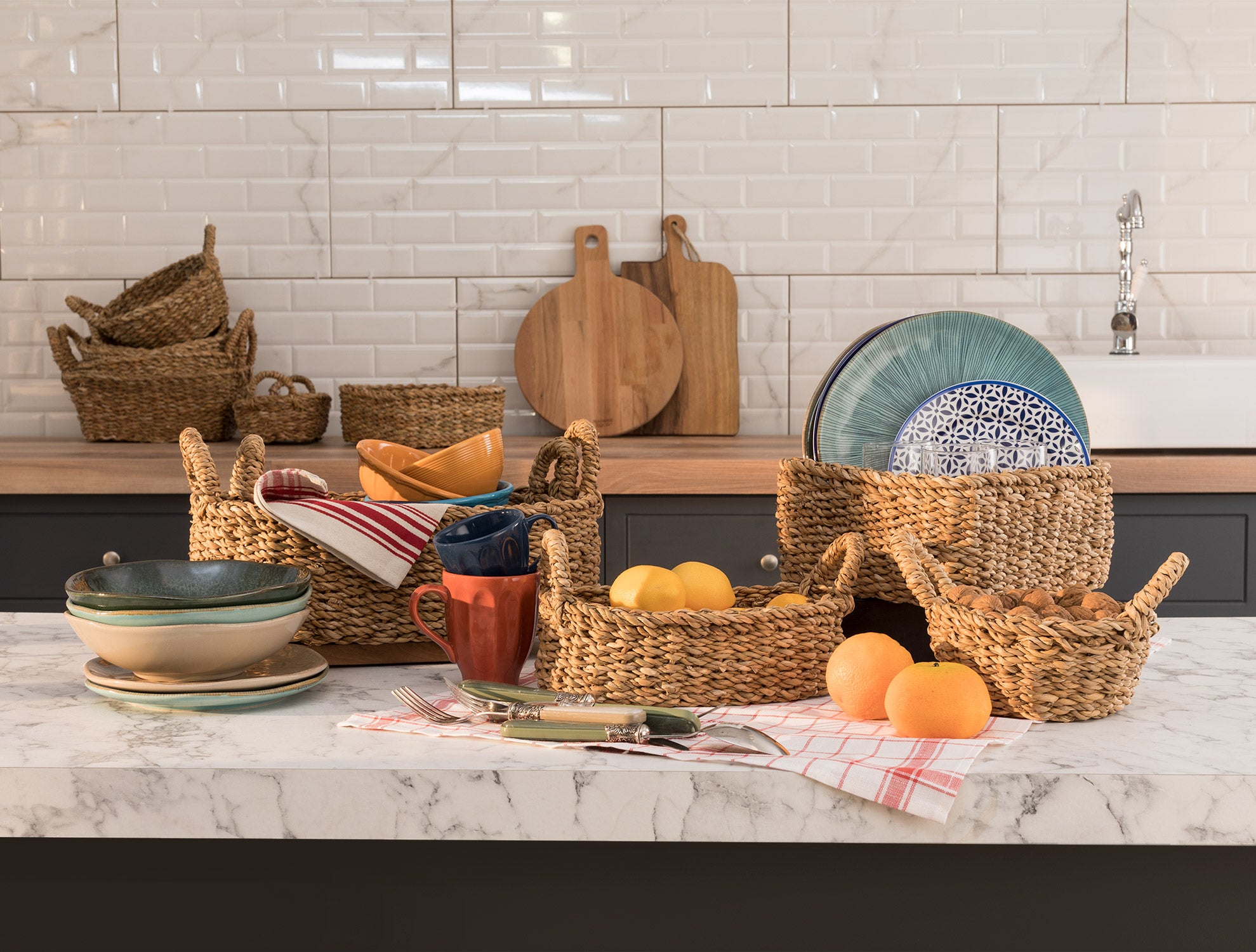 Moni Medium Wicker Basket - Madame Coco JO
