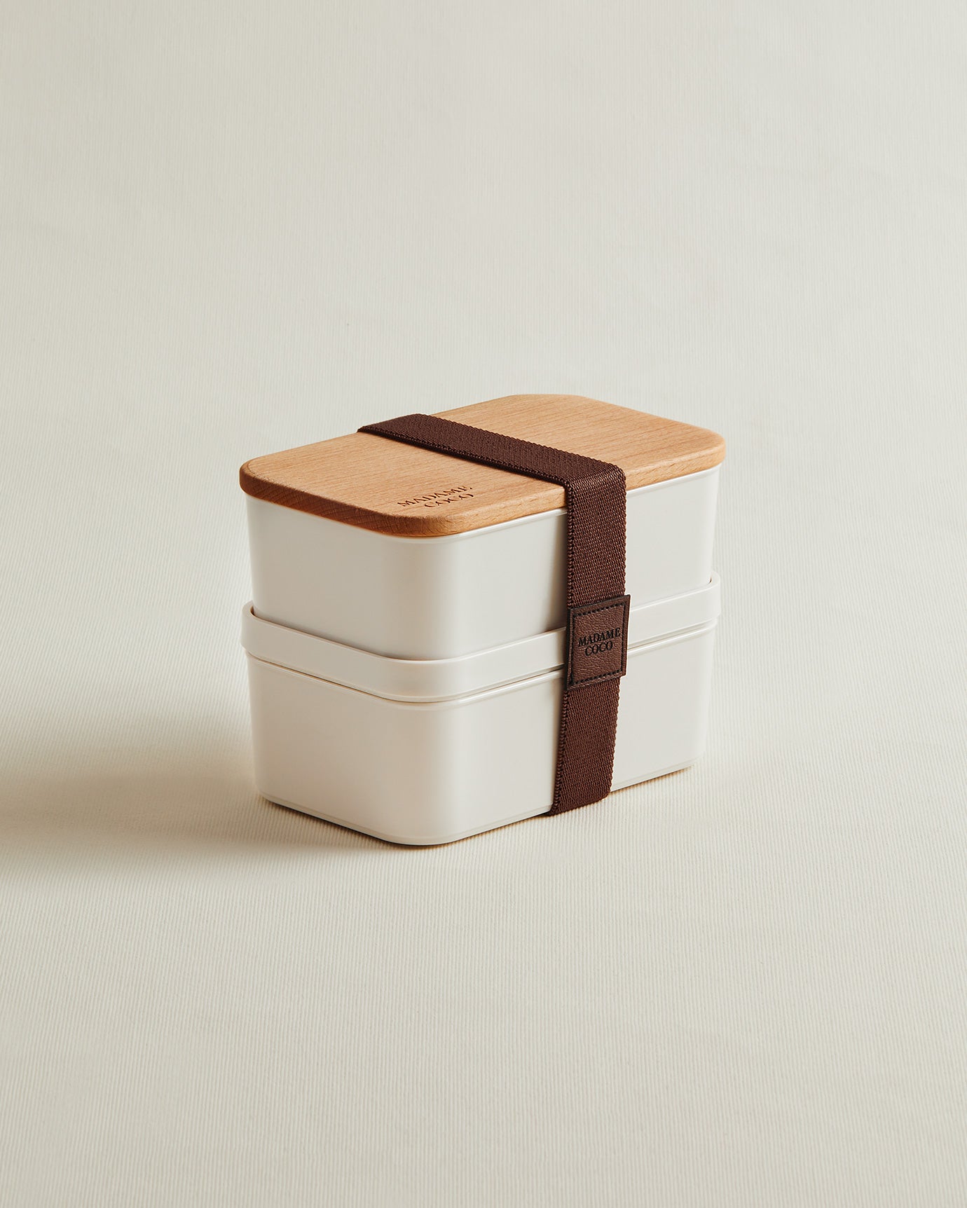Storage Box With Wooden Lid 500ml 2pcs - Madame Coco JO