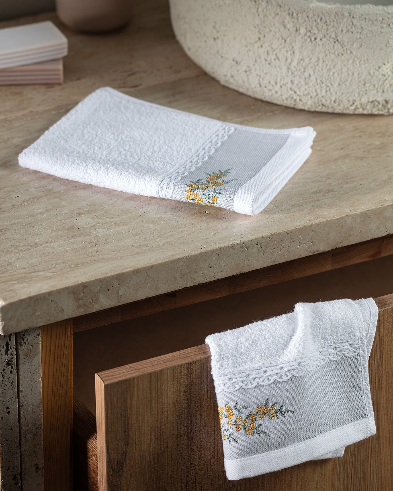 Pansy 2 Pack Hand Towel - Madame Coco JO