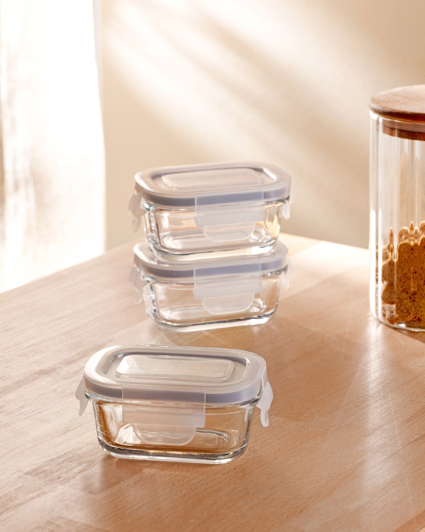 Marle 3-piece Rectangle Mini Food Container - 120ml - Madame Coco JO