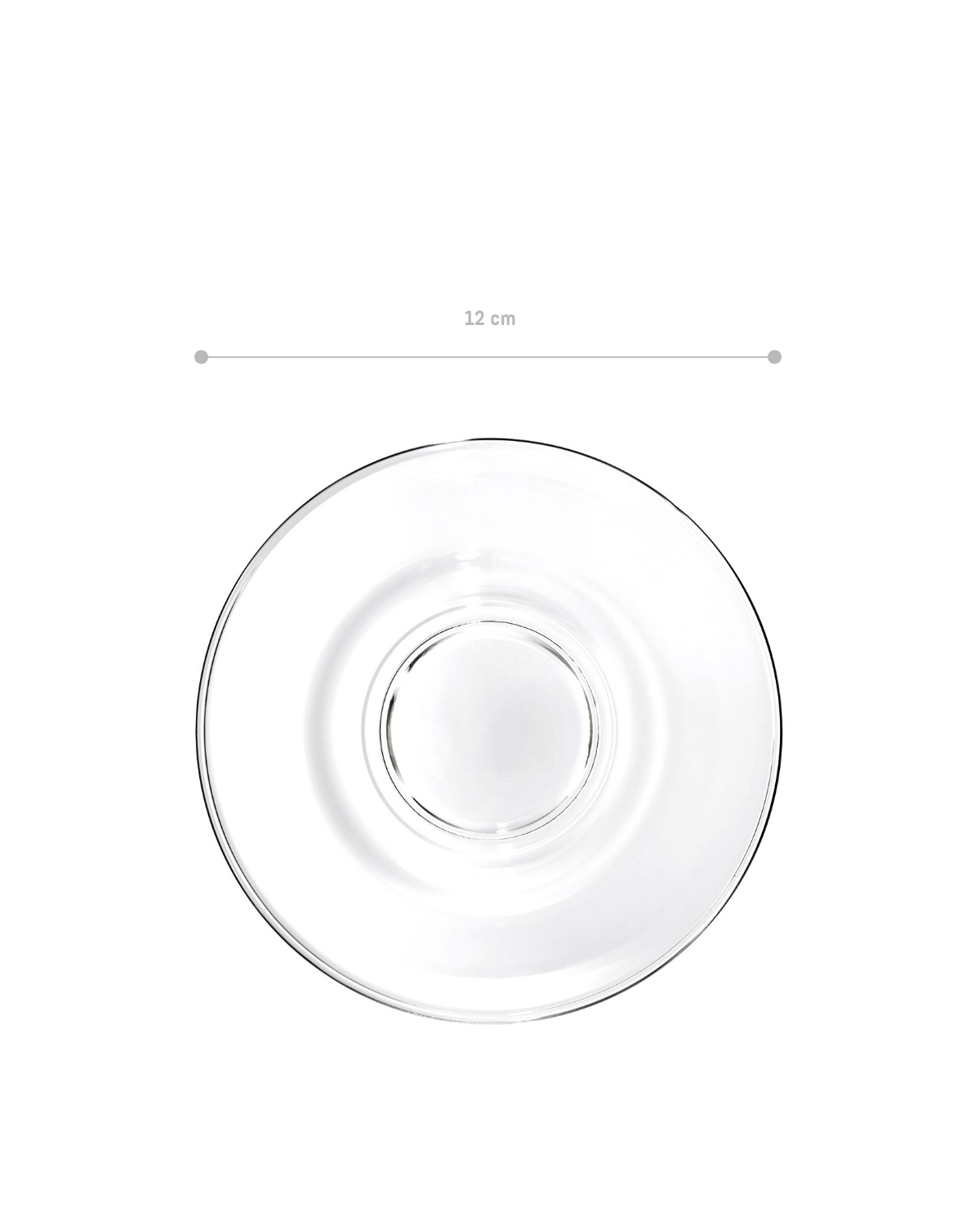 Trace 6-piece Tea Glass Saucer - Madame Coco JO