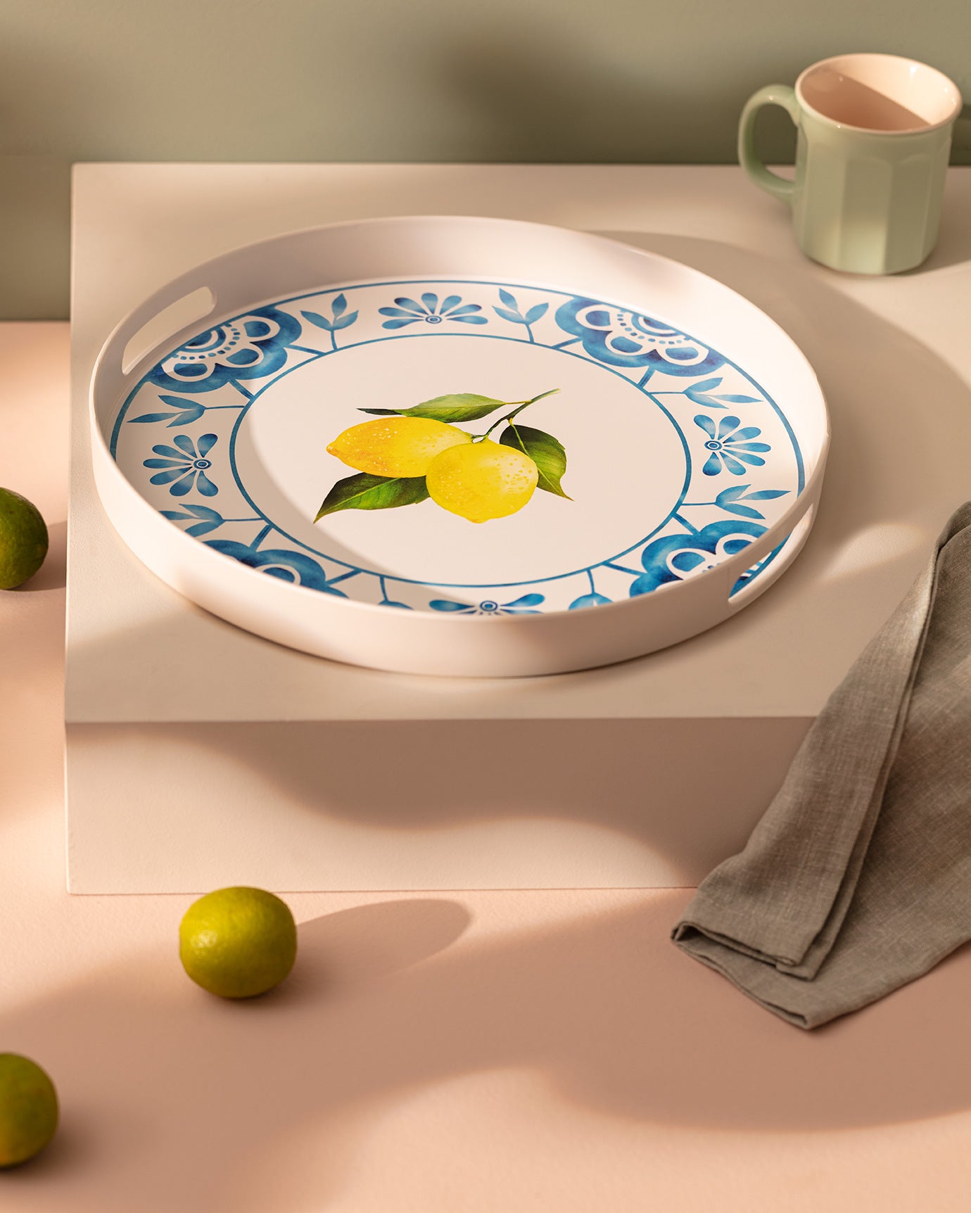 Lemoncha Round Tray - Madame Coco JO