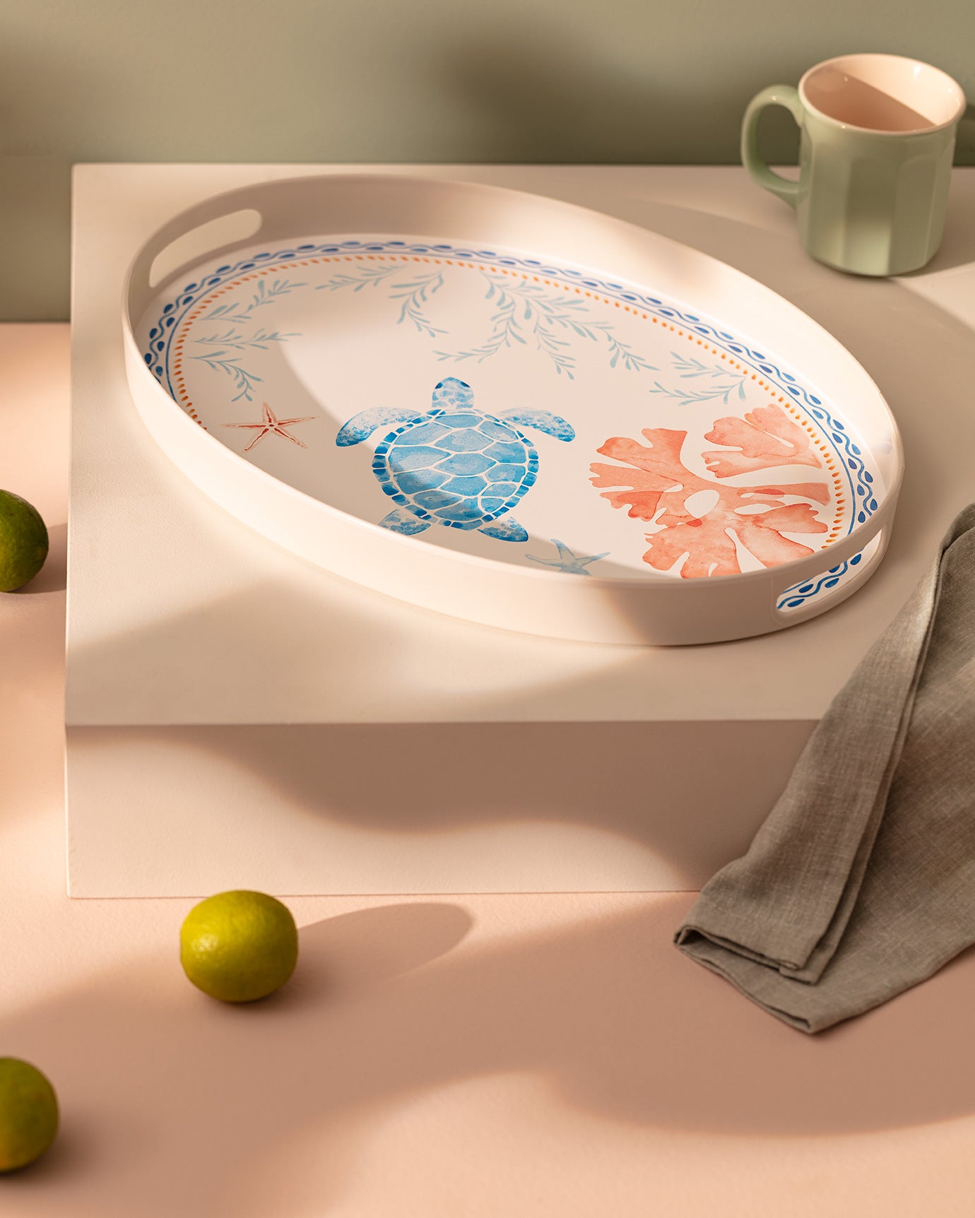 Turtle Oval Tray - Madame Coco JO