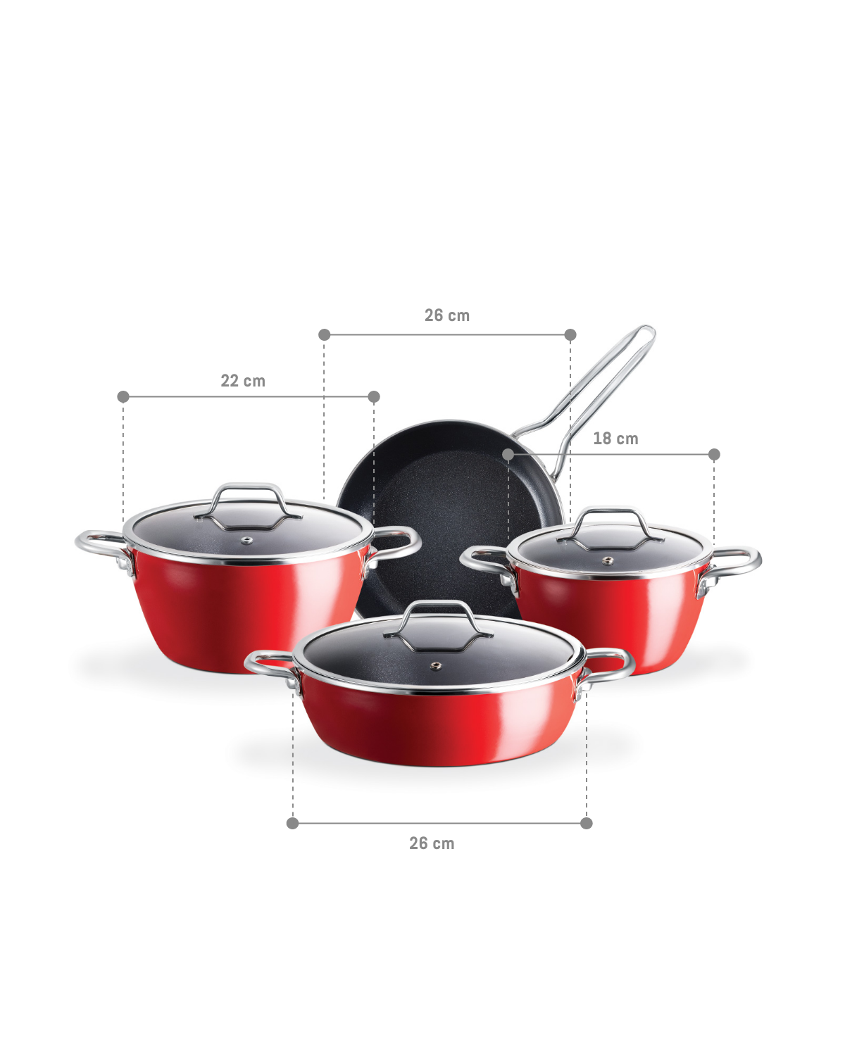 Titanium Enamelled Cookware Set - Madame Coco JO