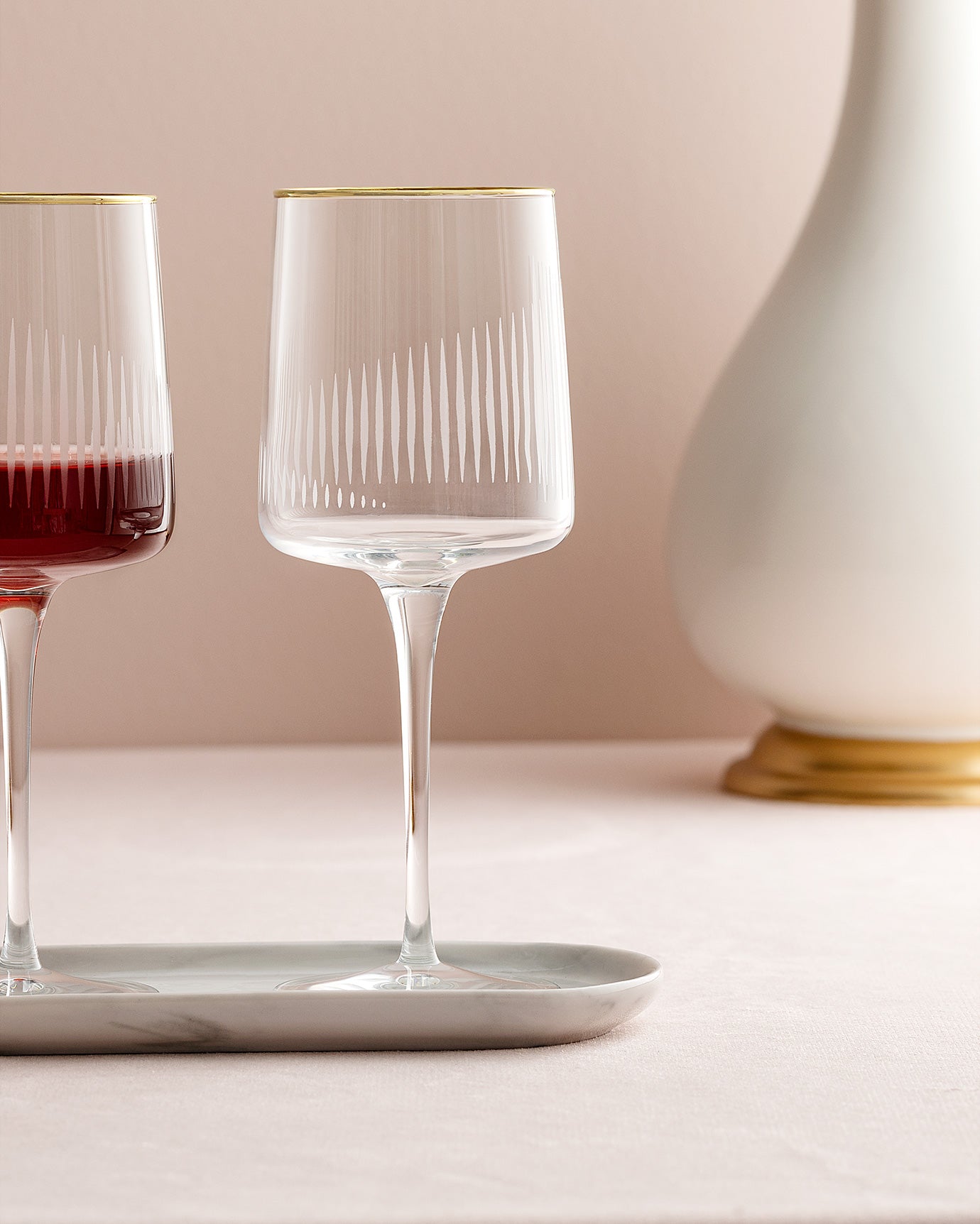 Musette - Serenity Gold 4-piece Wine Glass Set - 320ml - Madame Coco JO