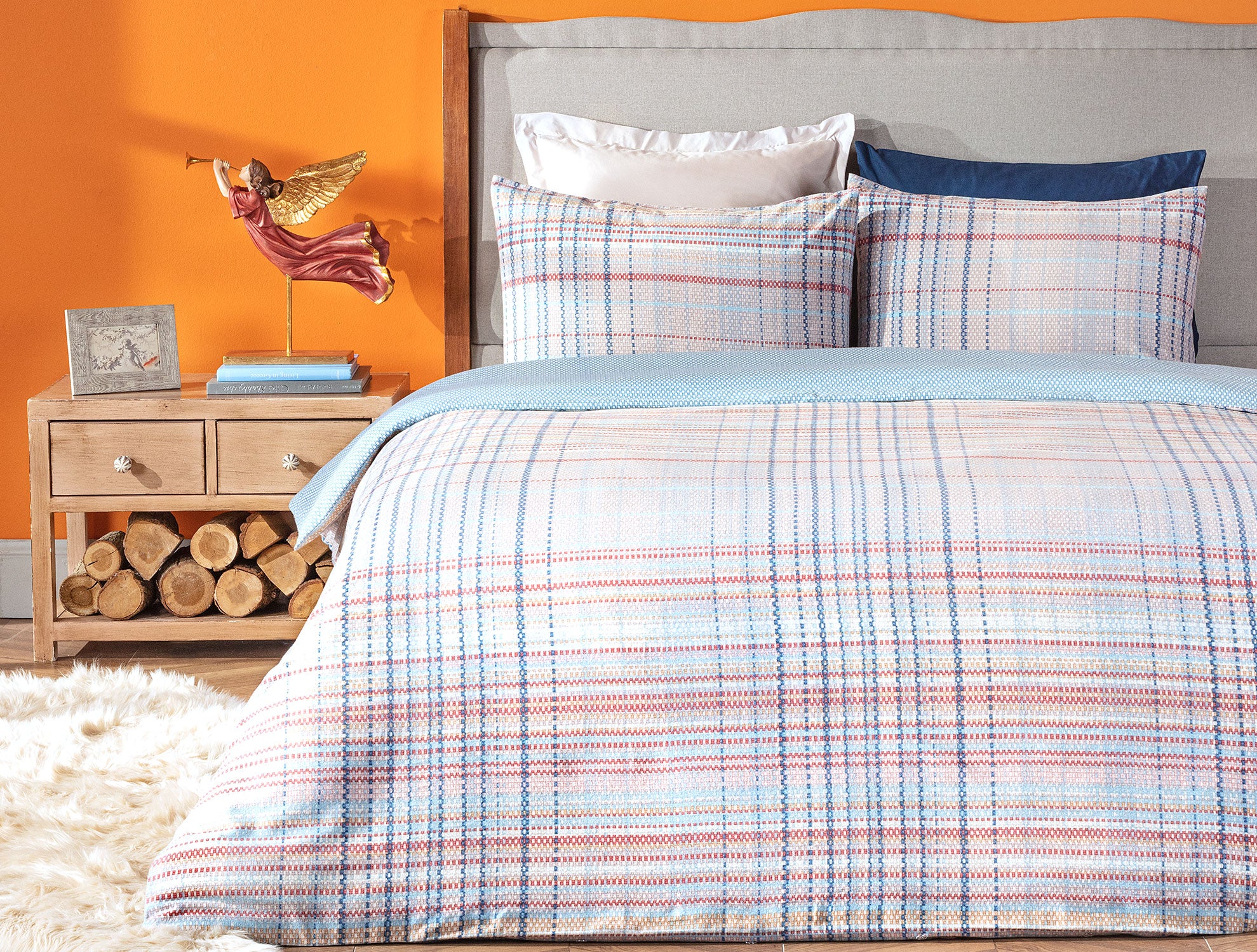 Bret Duvet Cover Set - Flannel - Madame Coco JO