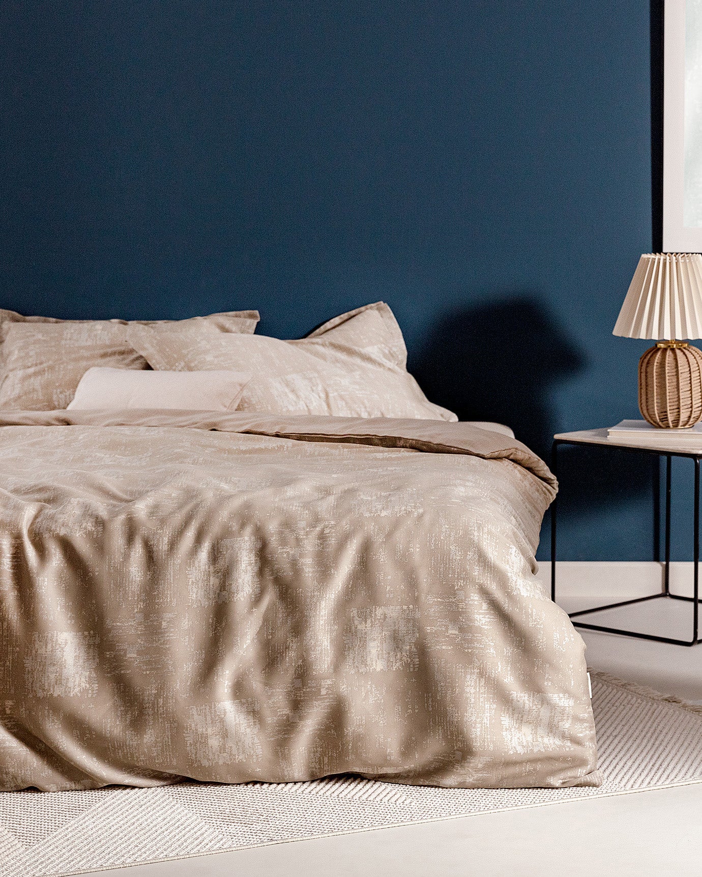 Bernard Double Size Duvet Cover Set - Silk Satin - Madame Coco JO