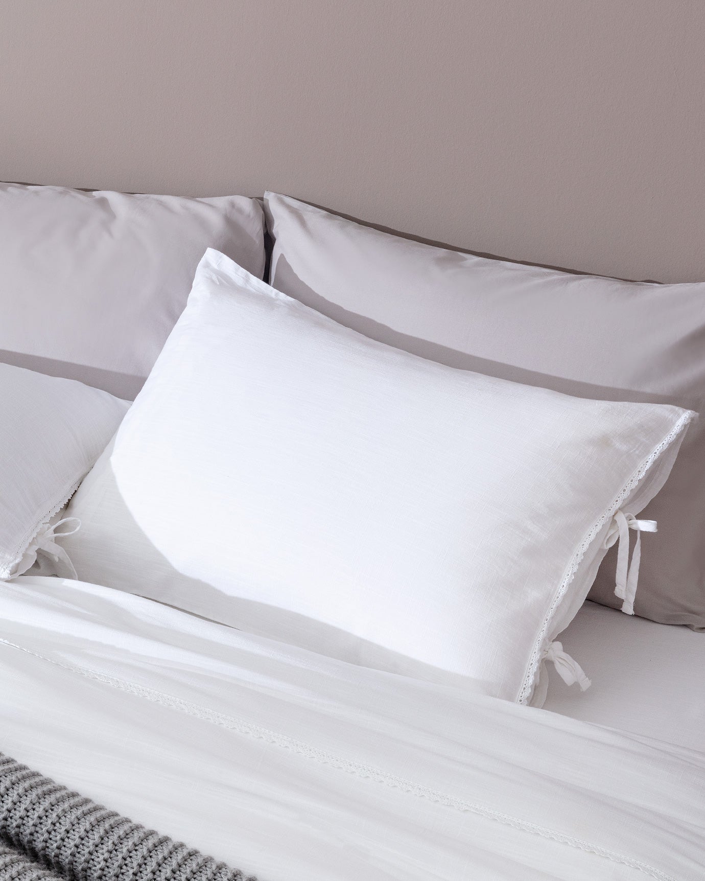 Tracey Family Size Linen Look Washed Duvet Cover Set - Madame Coco JO