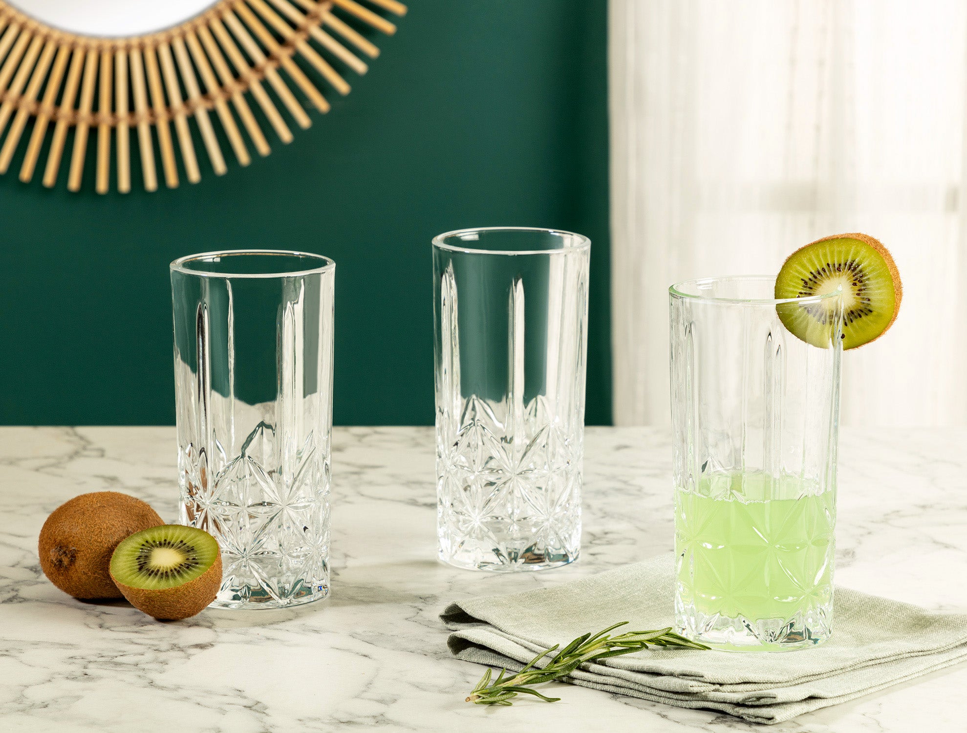Estee 4-piece Beverage Glass Set - Madame Coco JO
