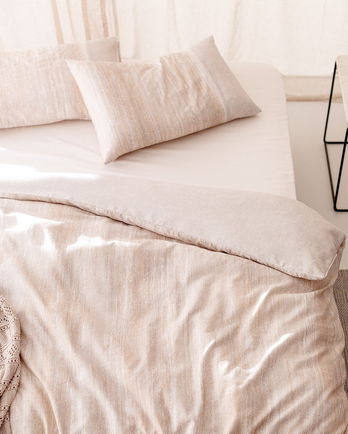 Sarthe Duvet Cover Set -coco Crep Patterned - Madame Coco JO