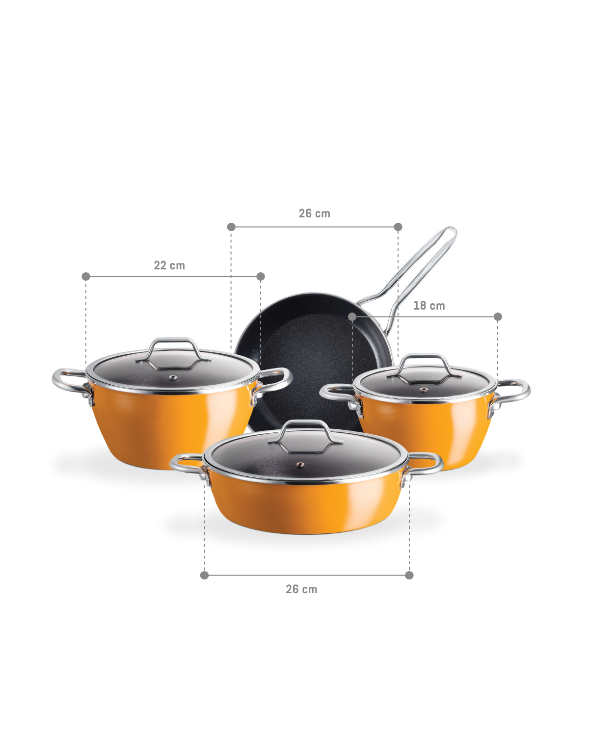 Titanium Enamelled Cookware Set - Madame Coco JO