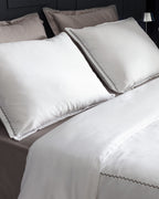 Laila Duvet Cover Set - Embroidered - Satin - Madame Coco JO