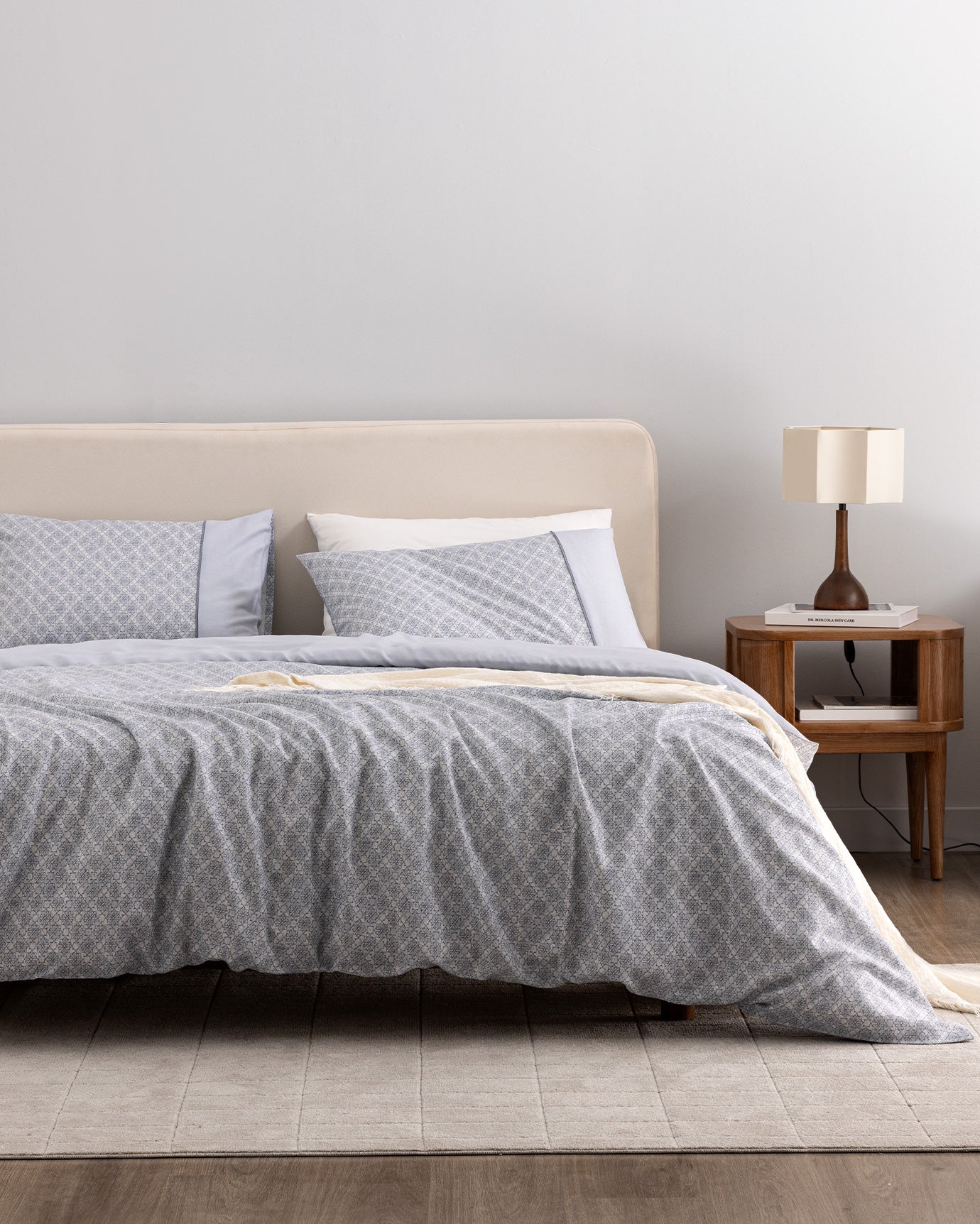 Clarice King Size Duvet Cover Set - Coco Crep Patterned - Madame Coco JO