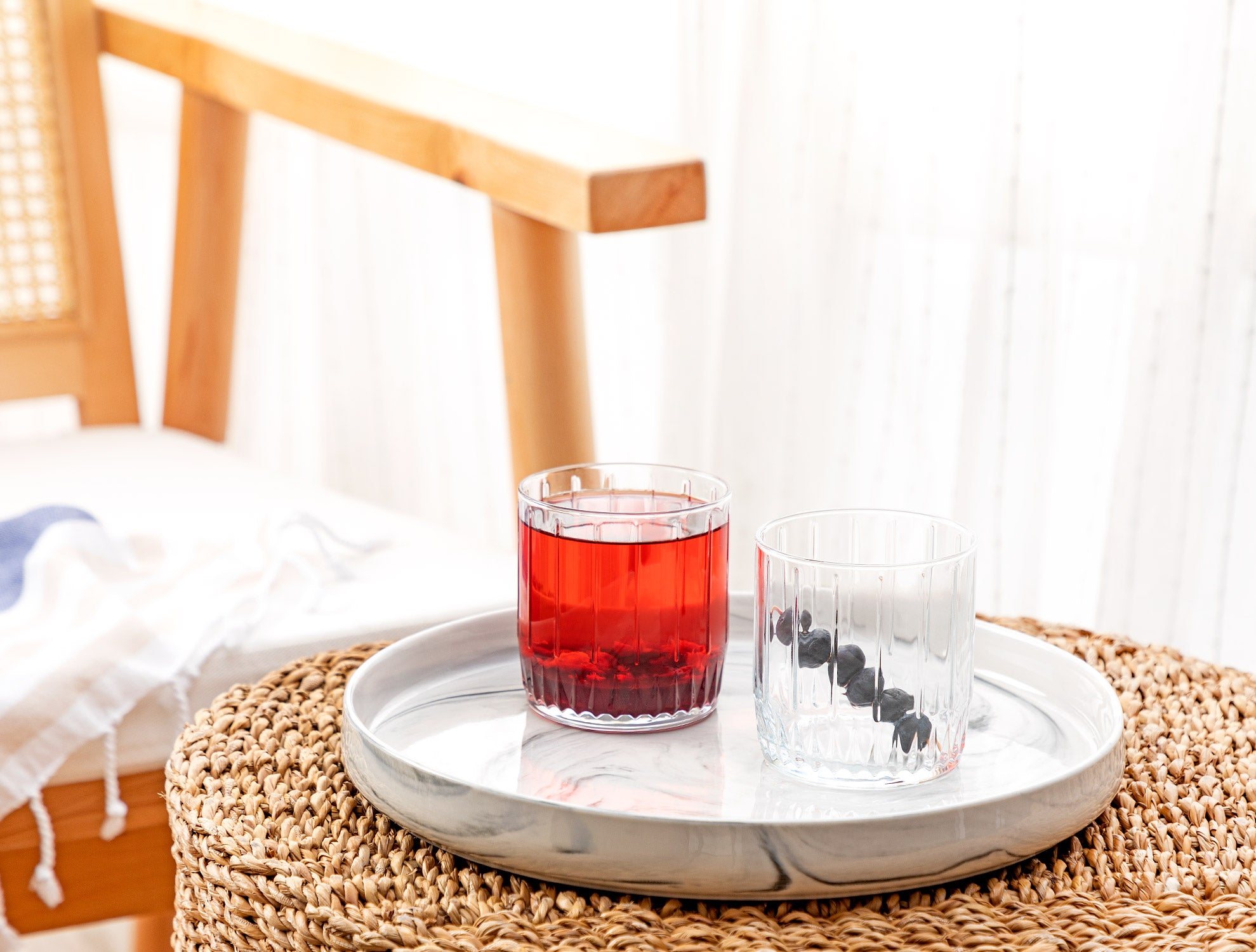 Voyelle 4-piece Water Glass Set - Madame Coco JO