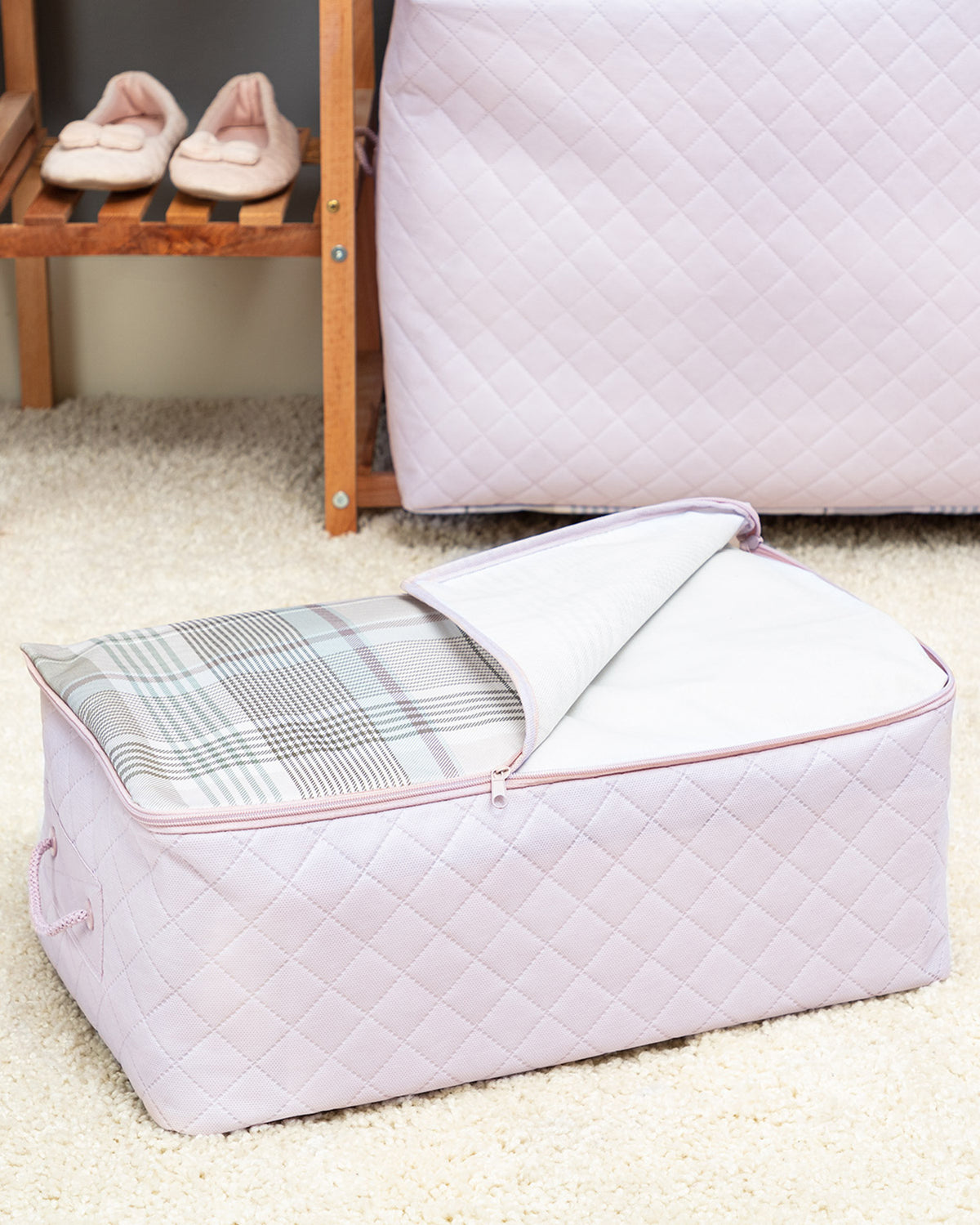 Luisa Quilted Printed Storage Bag - Madame Coco JO