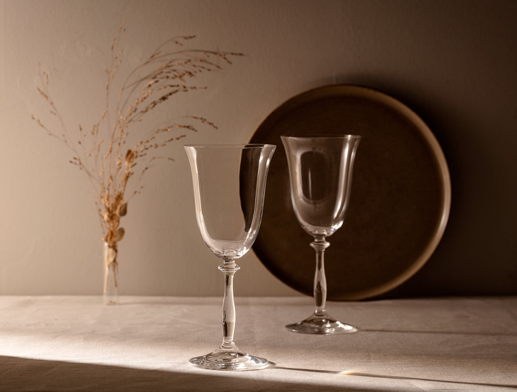Lucinda 6-piece Crystal Wine Glass Set - 350ml - Madame Coco JO