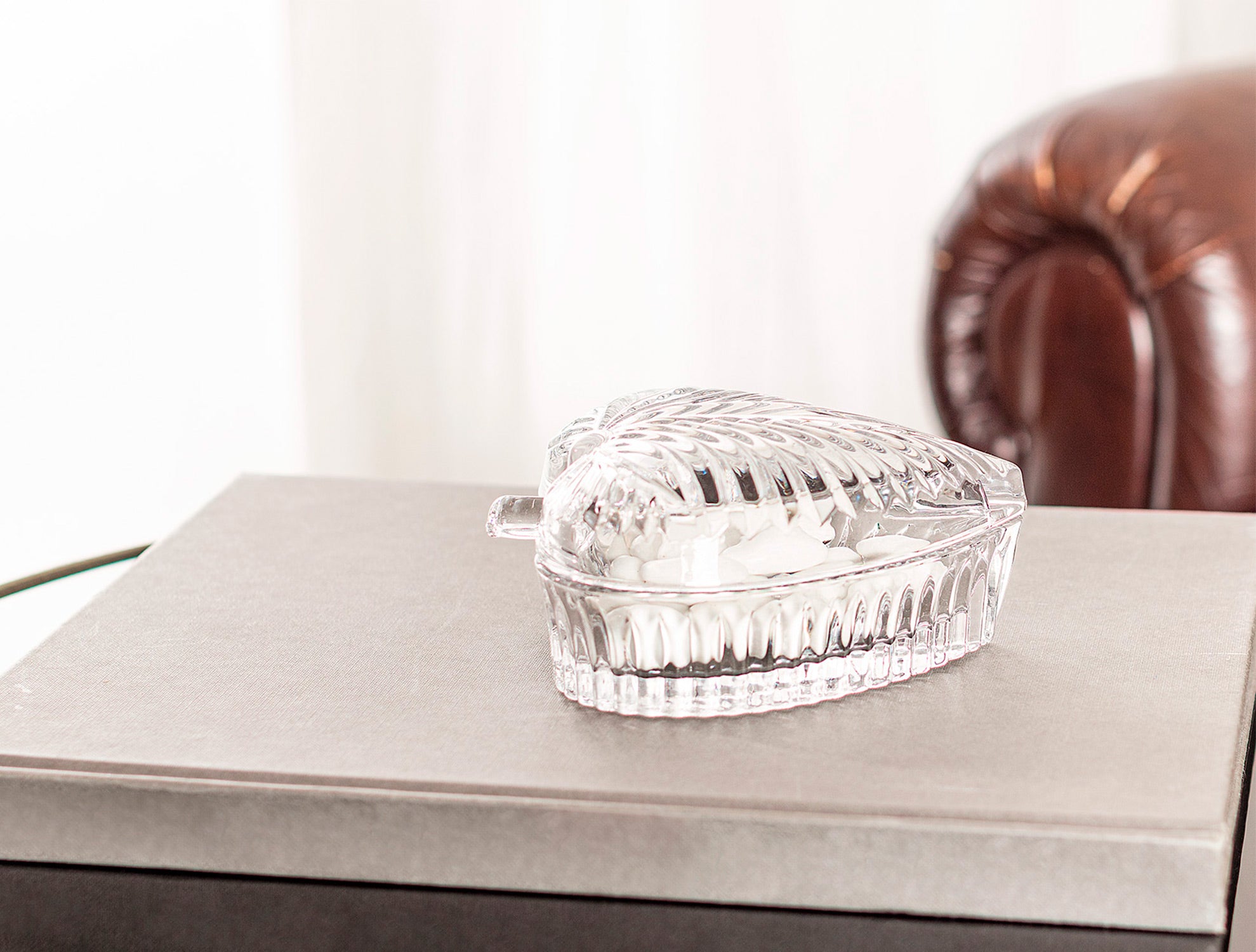 Lucca Glass Sugar Bowl With Lid - Madame Coco JO