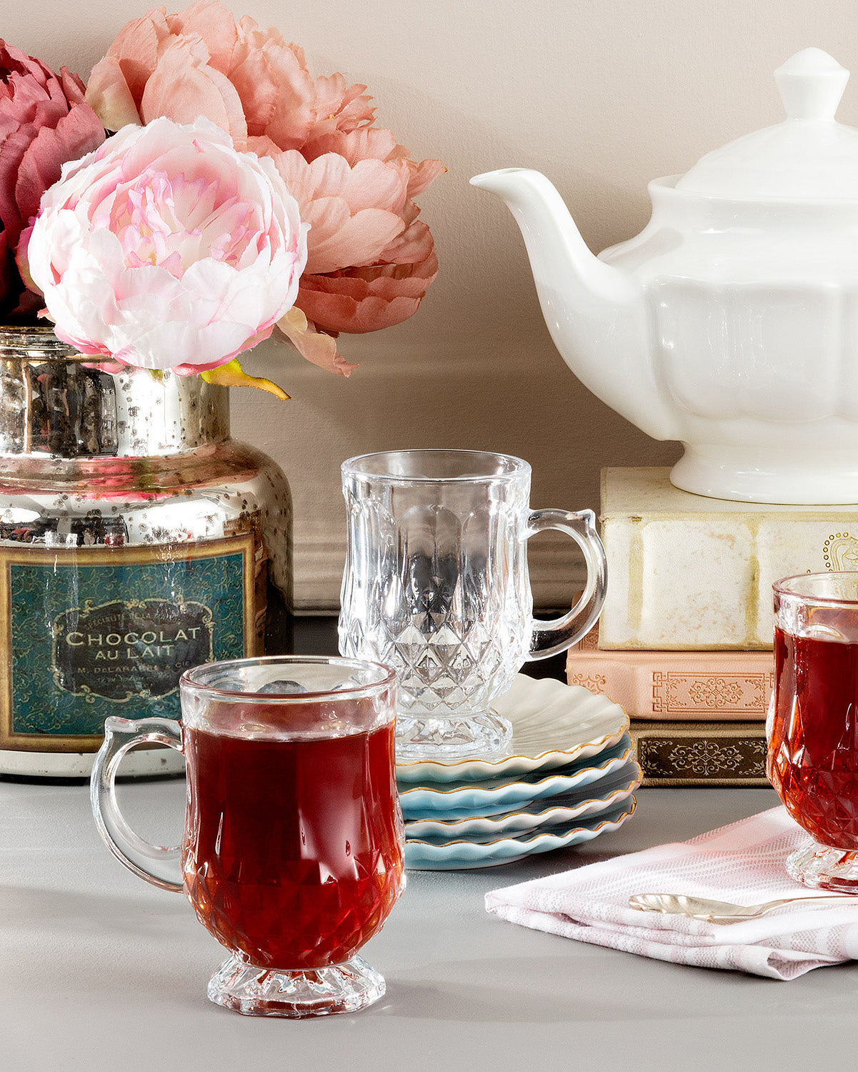 Miquel 4 Pcs Tea Cup - Madame Coco JO