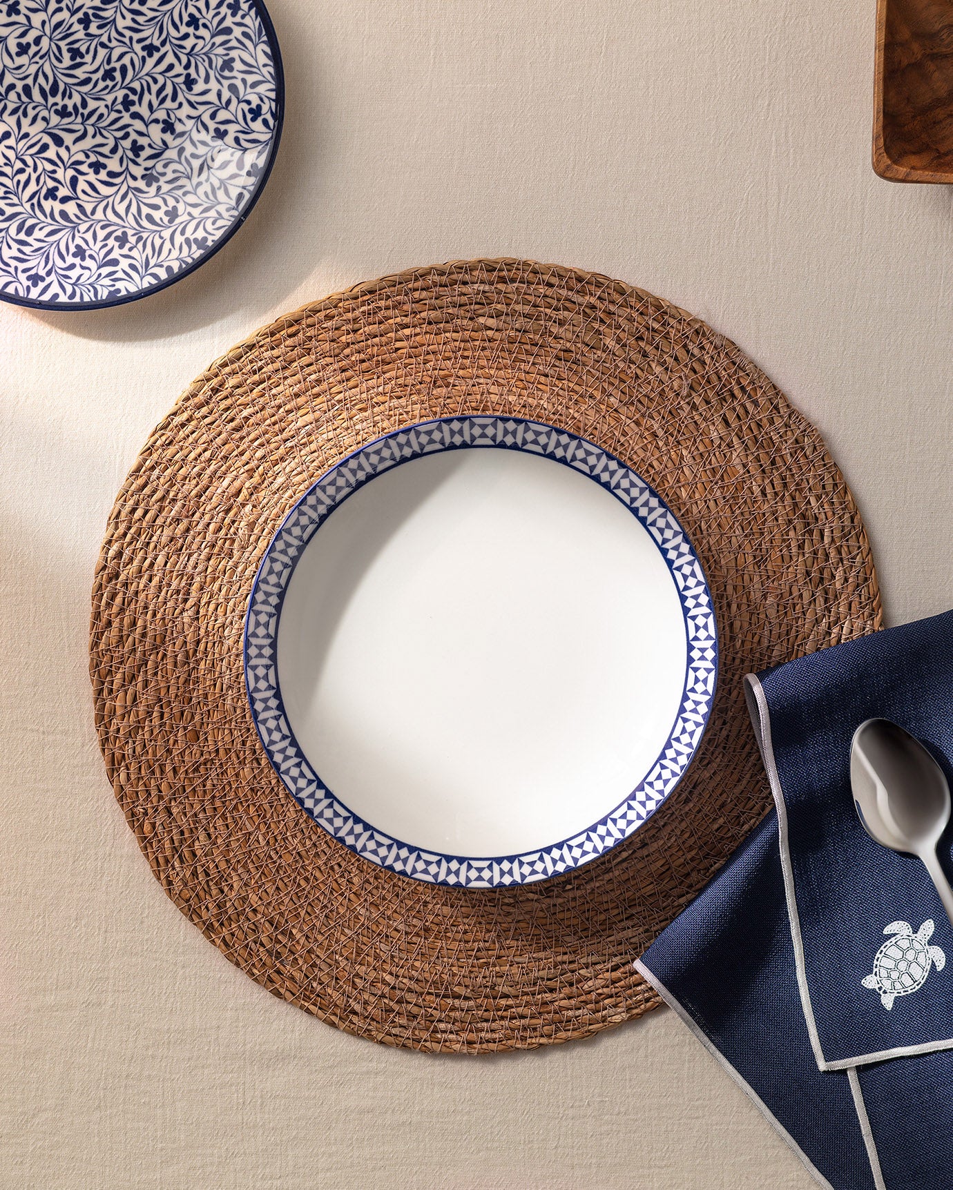 Rêve Bleu Commande Soup Plate 21 Cm - Madame Coco JO