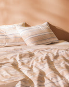 Elodie King Size Fitted  Duvet Cover Set - Ranforce Patterned - Madame Coco JO