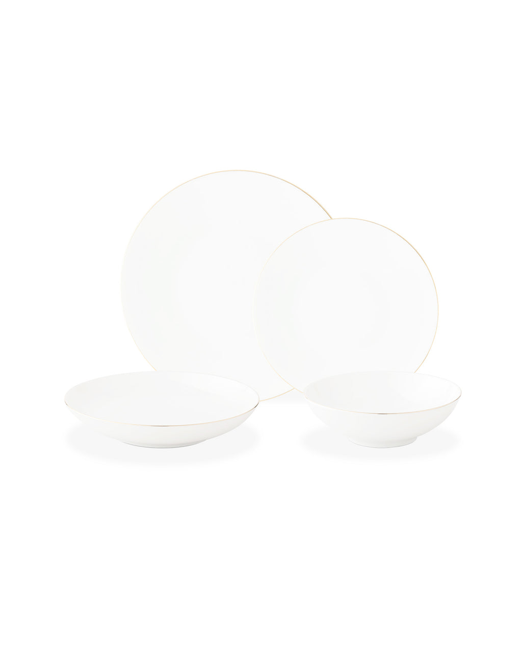 Ravello 24 Piece Dinner Set Gold/platinum - Madame Coco JO