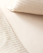 Elicia King Size Striped Satin Duvet Cover Set - Madame Coco JO