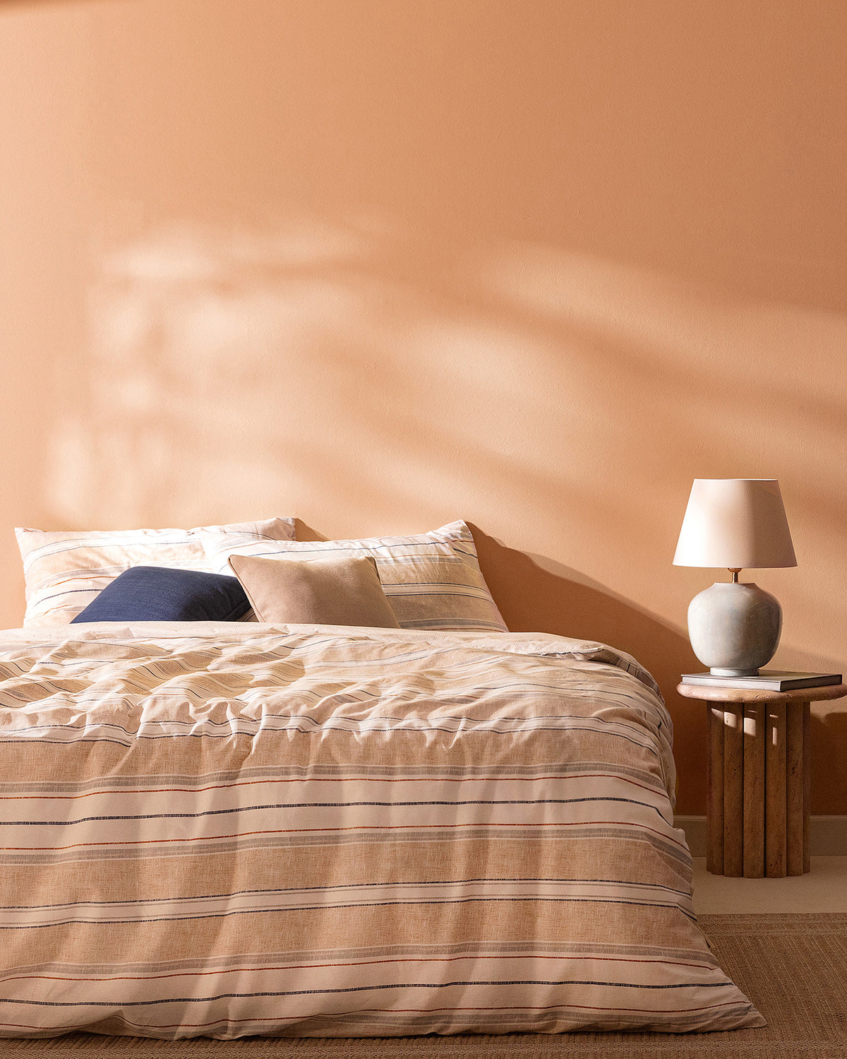 Elodie Single Size  Fitted Duvet Cover Set - Ranforce Patterned - Madame Coco JO