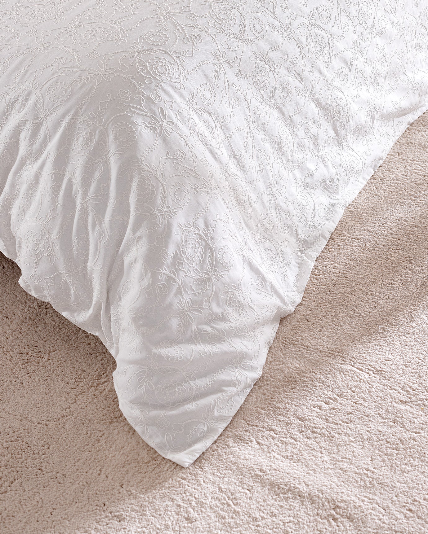 Aulne Double Sıze Embroıdery Duvet Cover Set - Madame Coco JO