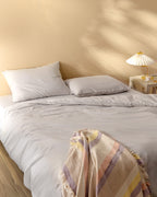 Carla Double Size Fitted Washed Duvet Cover Set - Madame Coco JO