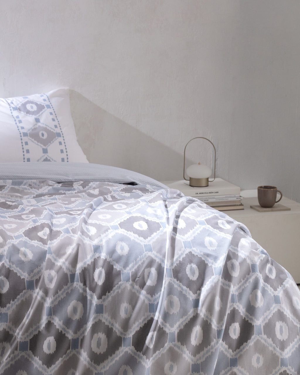 Avril Single Size Duvet Cover Set - Ranforce Patterned - Madame Coco JO
