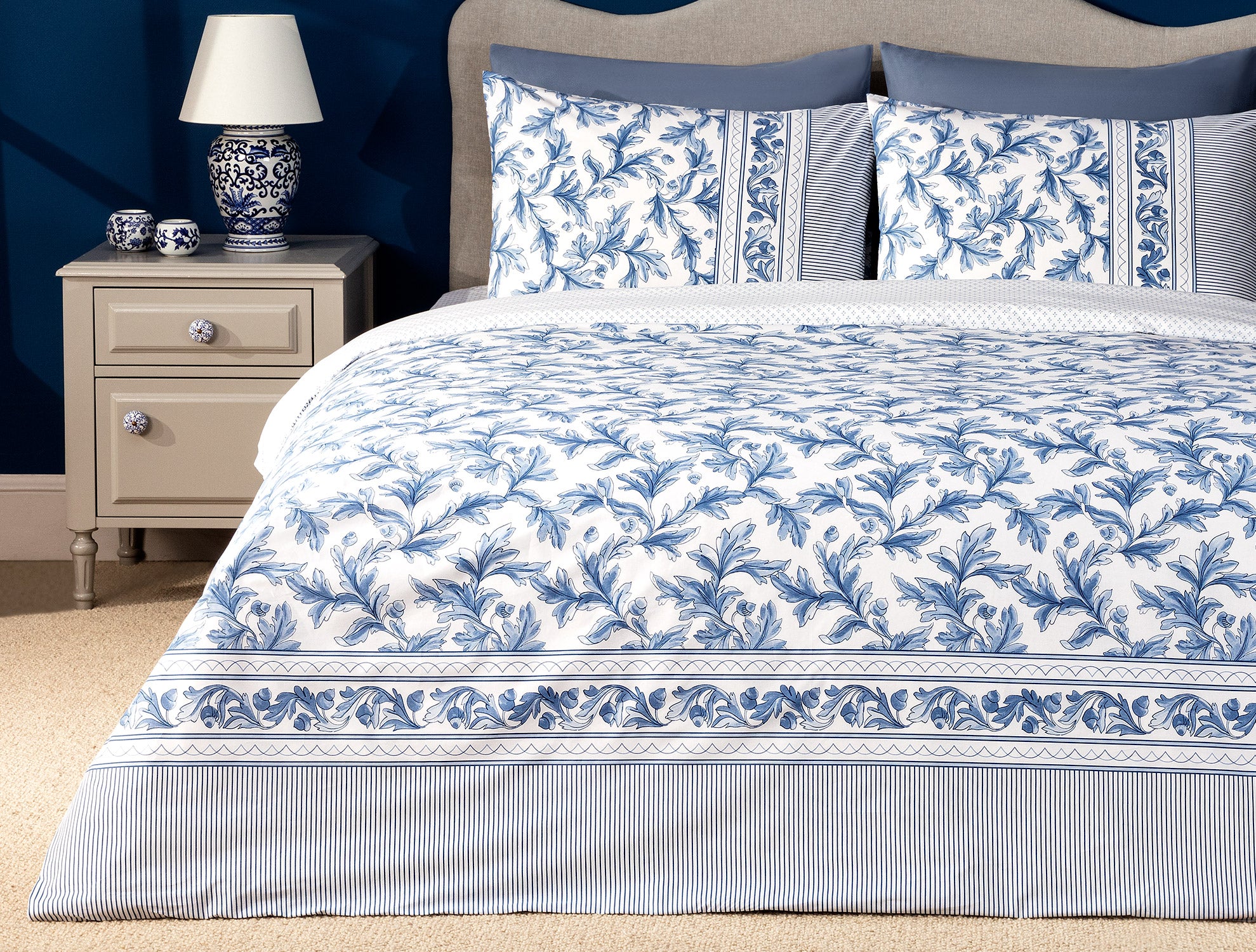 Armand Double Size Duvet Cover Set - Ranforce Patterned - Madame Coco JO