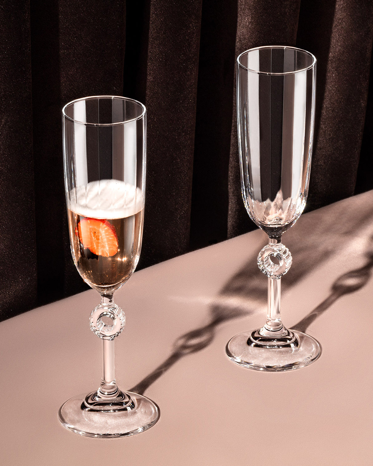 Lavinia 4-piece Champagne Glass Set - Madame Coco JO