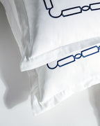 Lis King Size Duvet Cover Set - Embroidered - Satin - Madame Coco JO