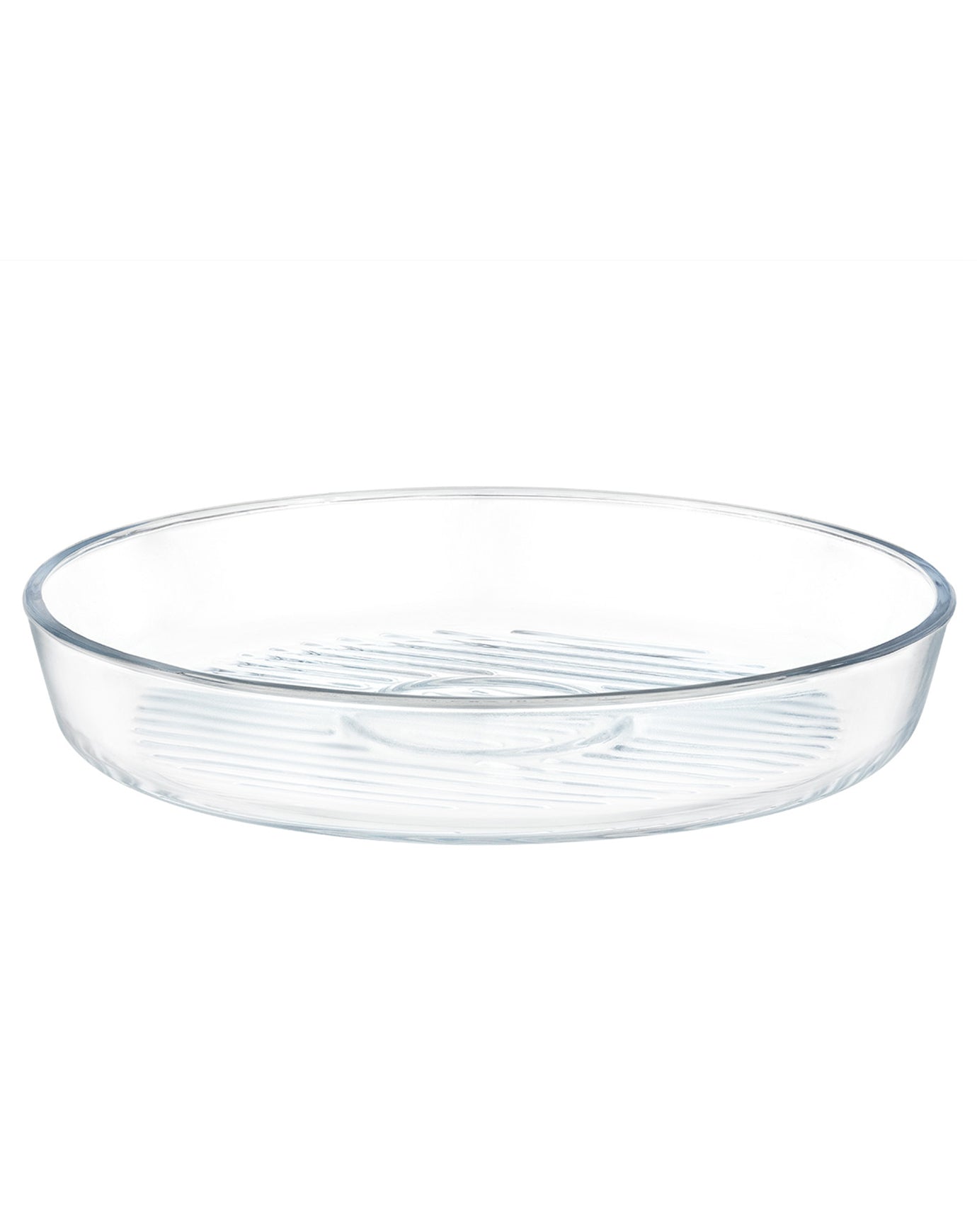 Novara Small Size Round Glass Baking Tray With Grill - Single - Madame Coco JO